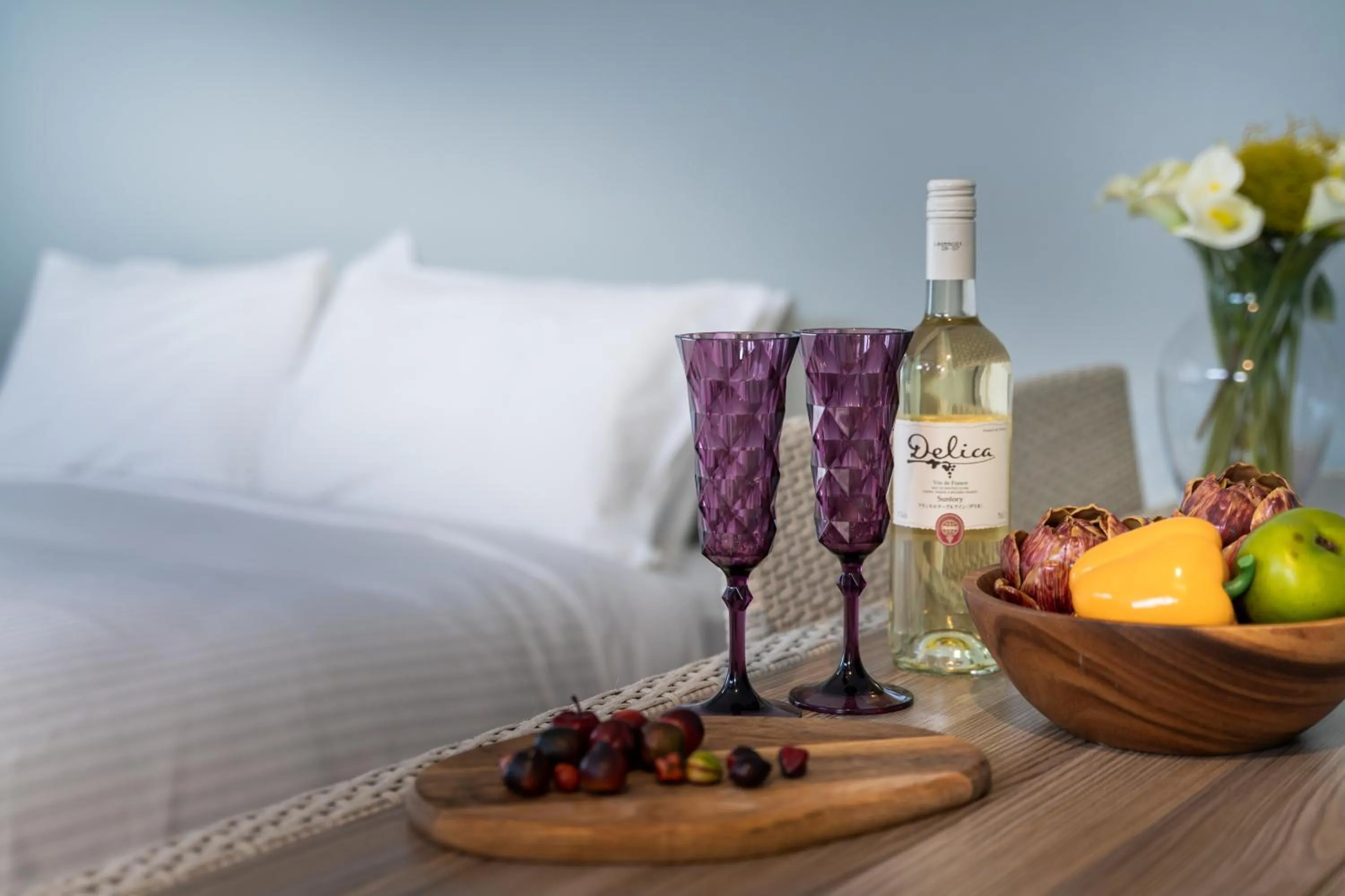 Bed in Tenpoint Hotel OKOU