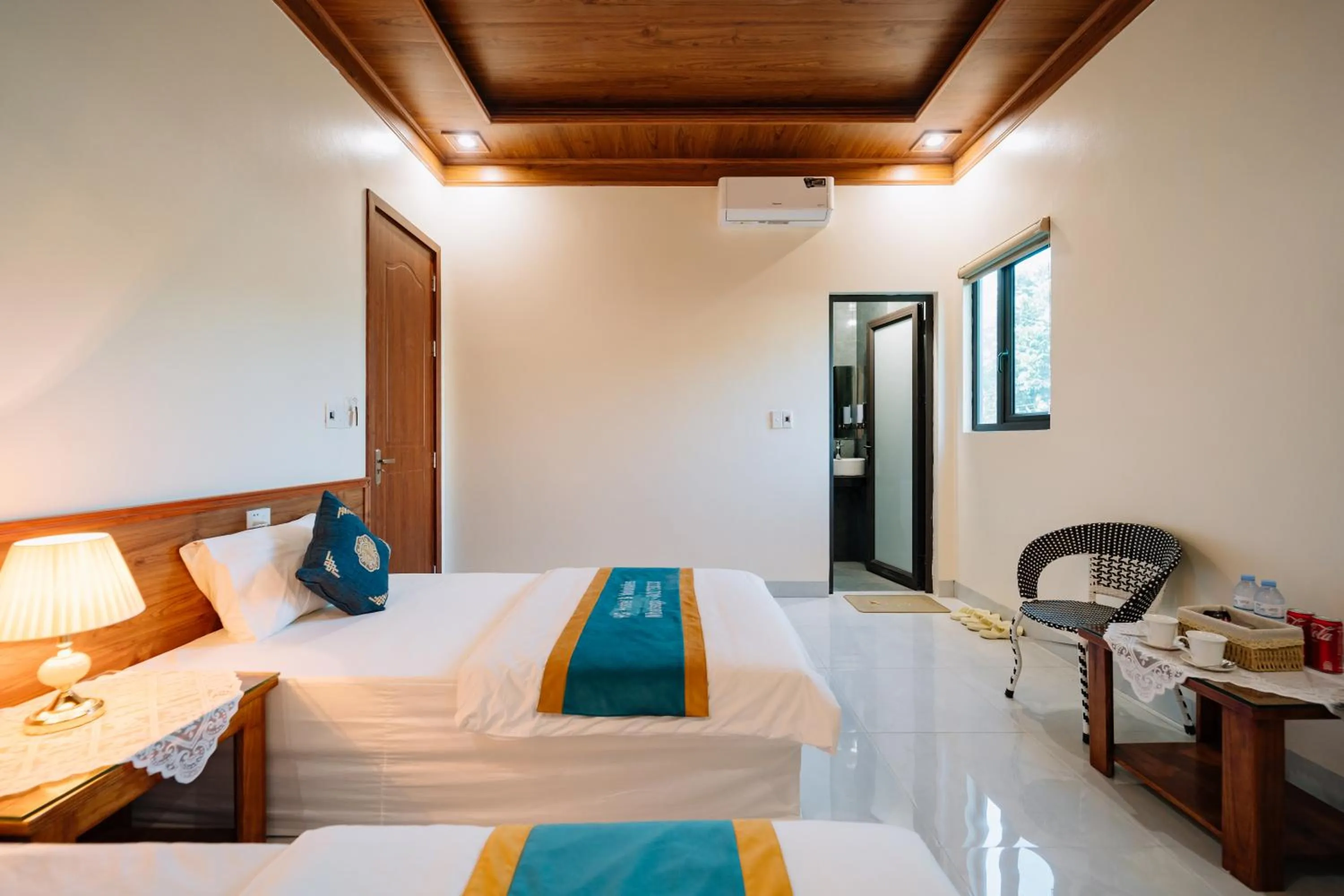 Photo of the whole room, Bed in HG Hostel provide Tours & Motorbikes