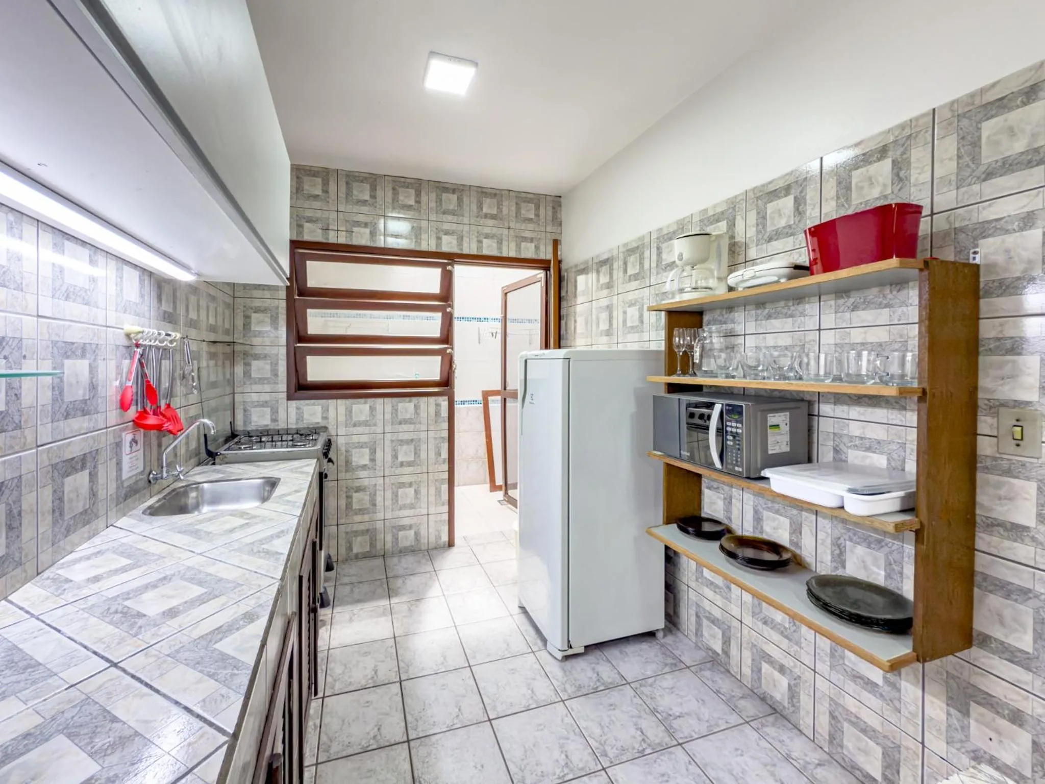 Kitchen or kitchenette in Lemuria Apart Hotel