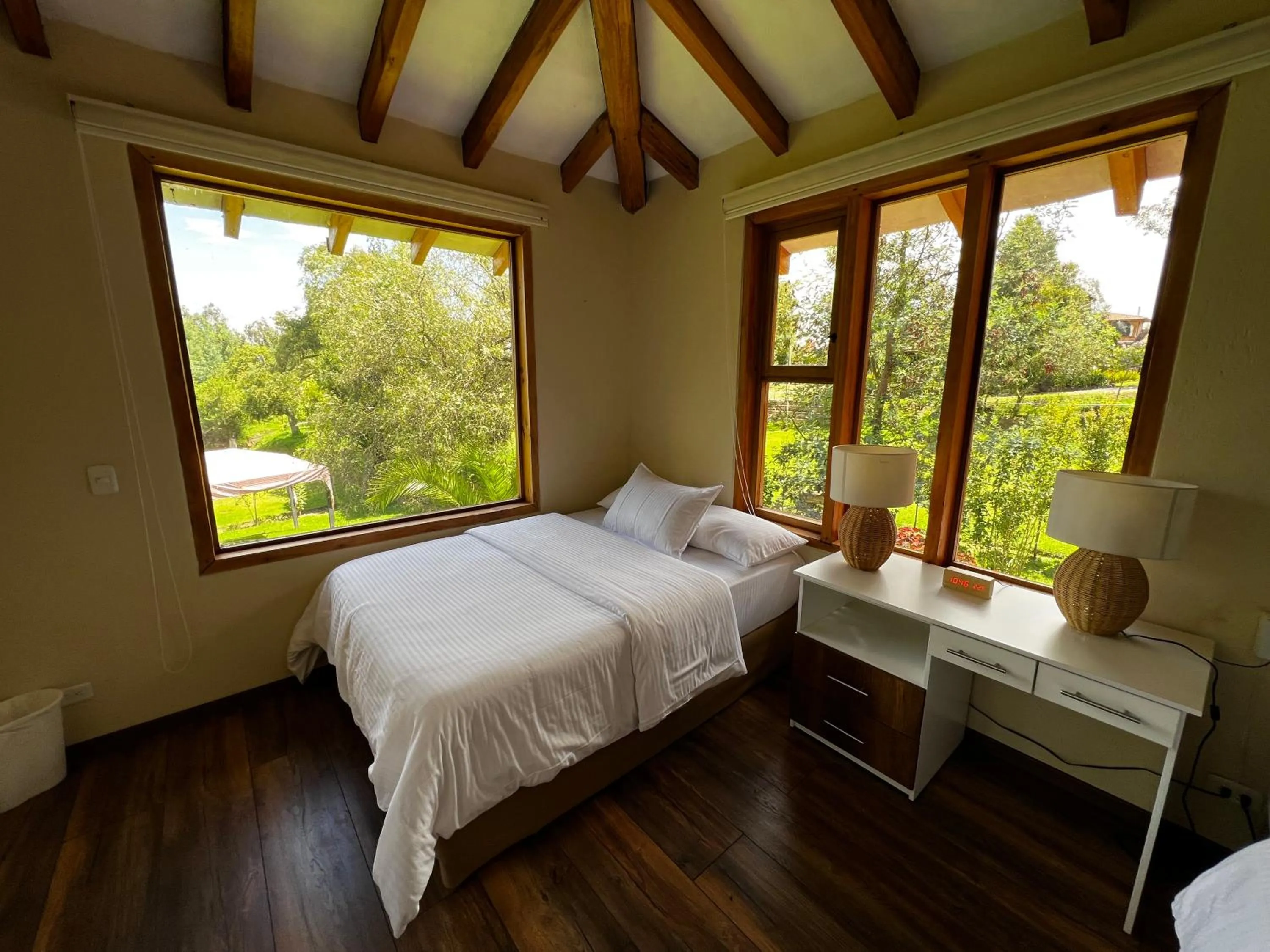Bed in Hacienda Jimenita Wildlife Reserve