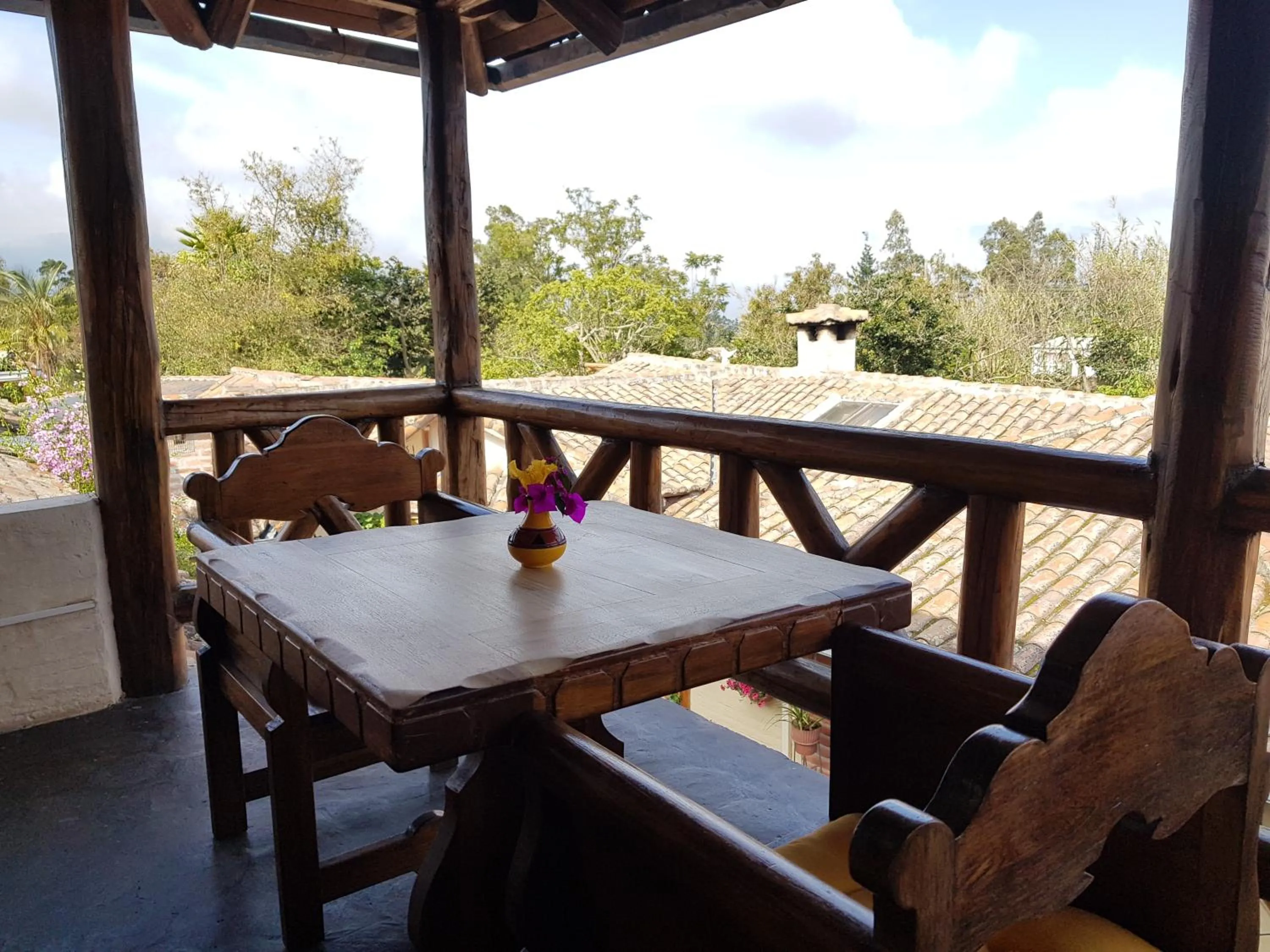 Balcony/Terrace in Hacienda Jimenita Wildlife Reserve