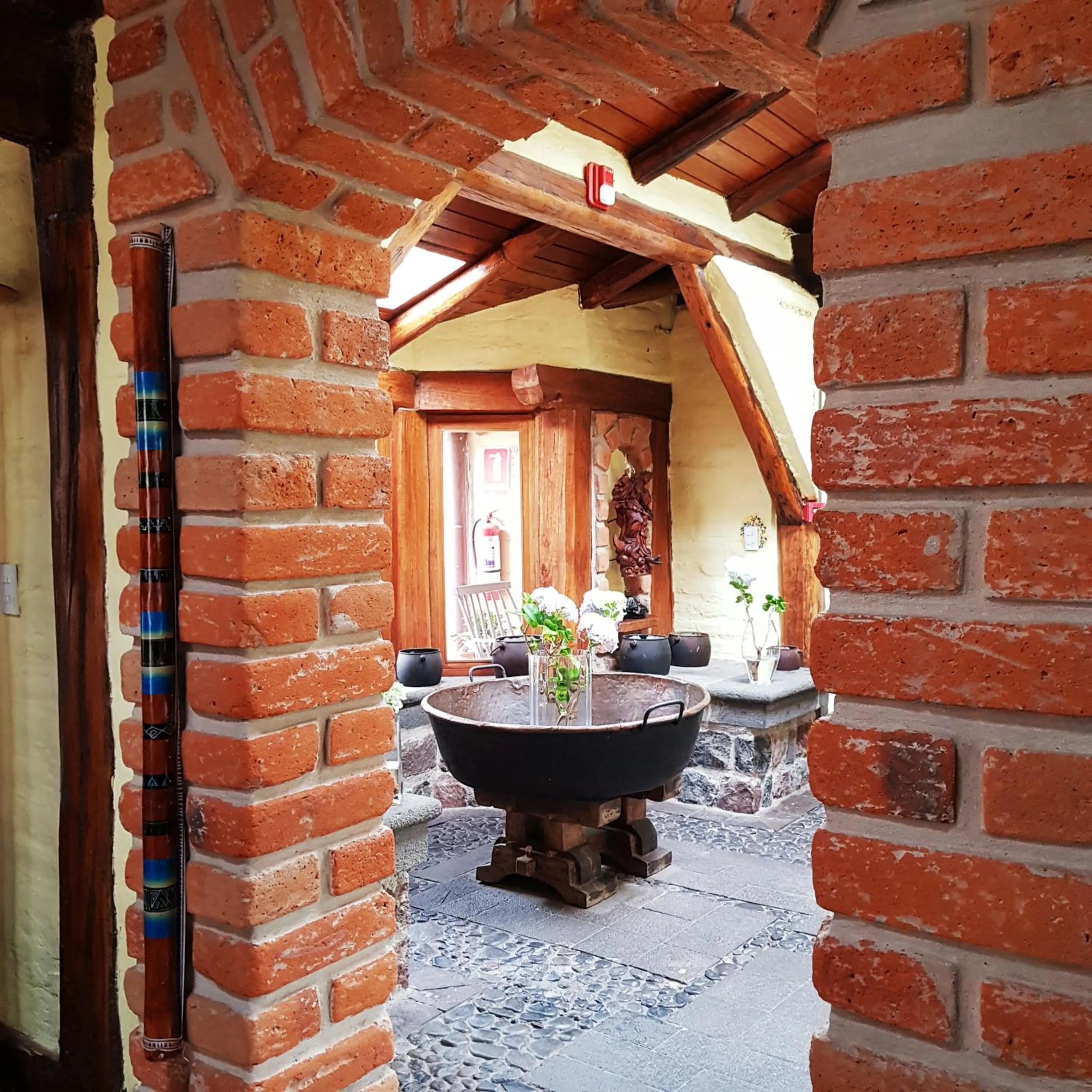 Decorative detail in Hacienda Jimenita Wildlife Reserve