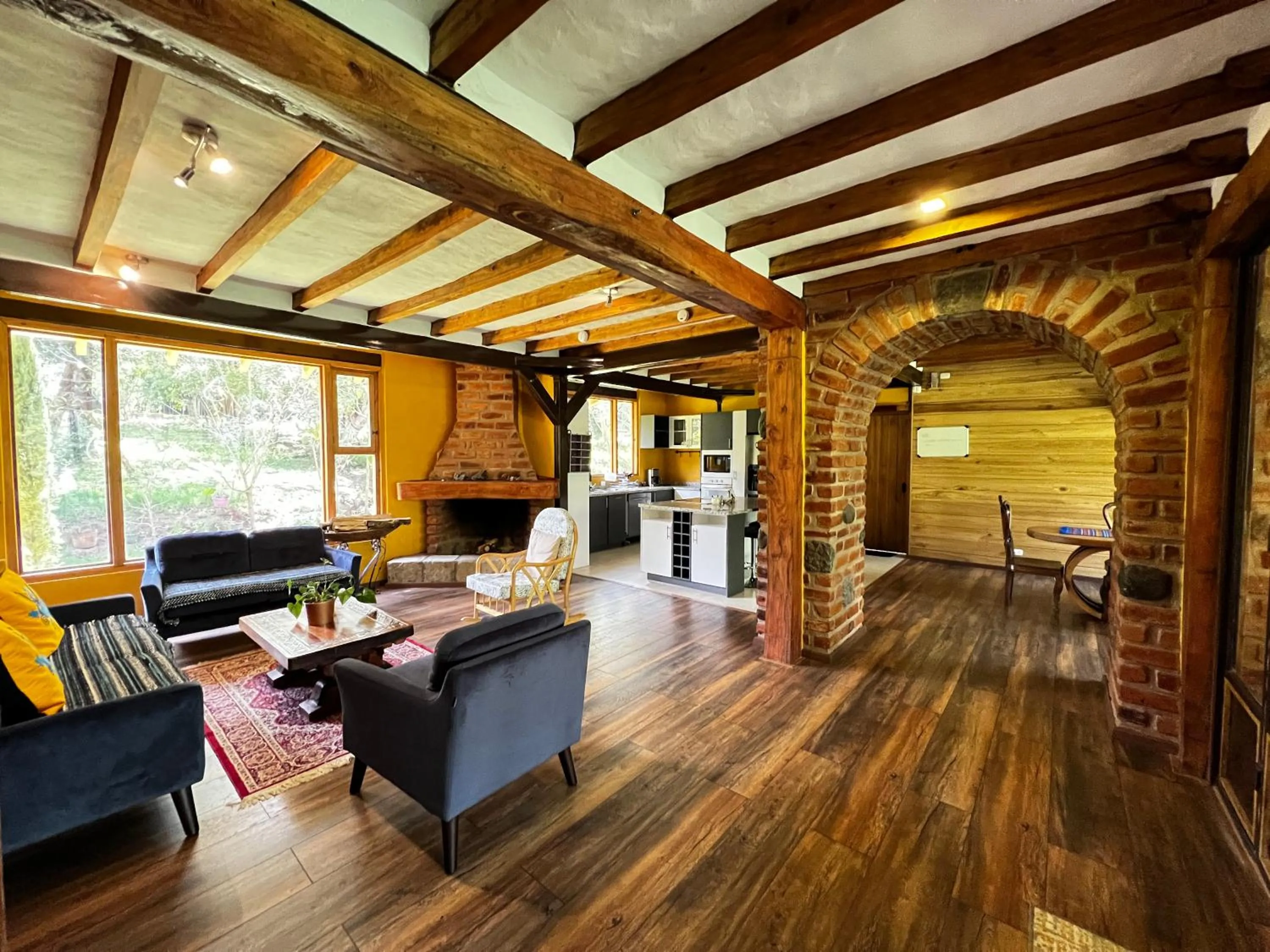 Seating area in Hacienda Jimenita Wildlife Reserve