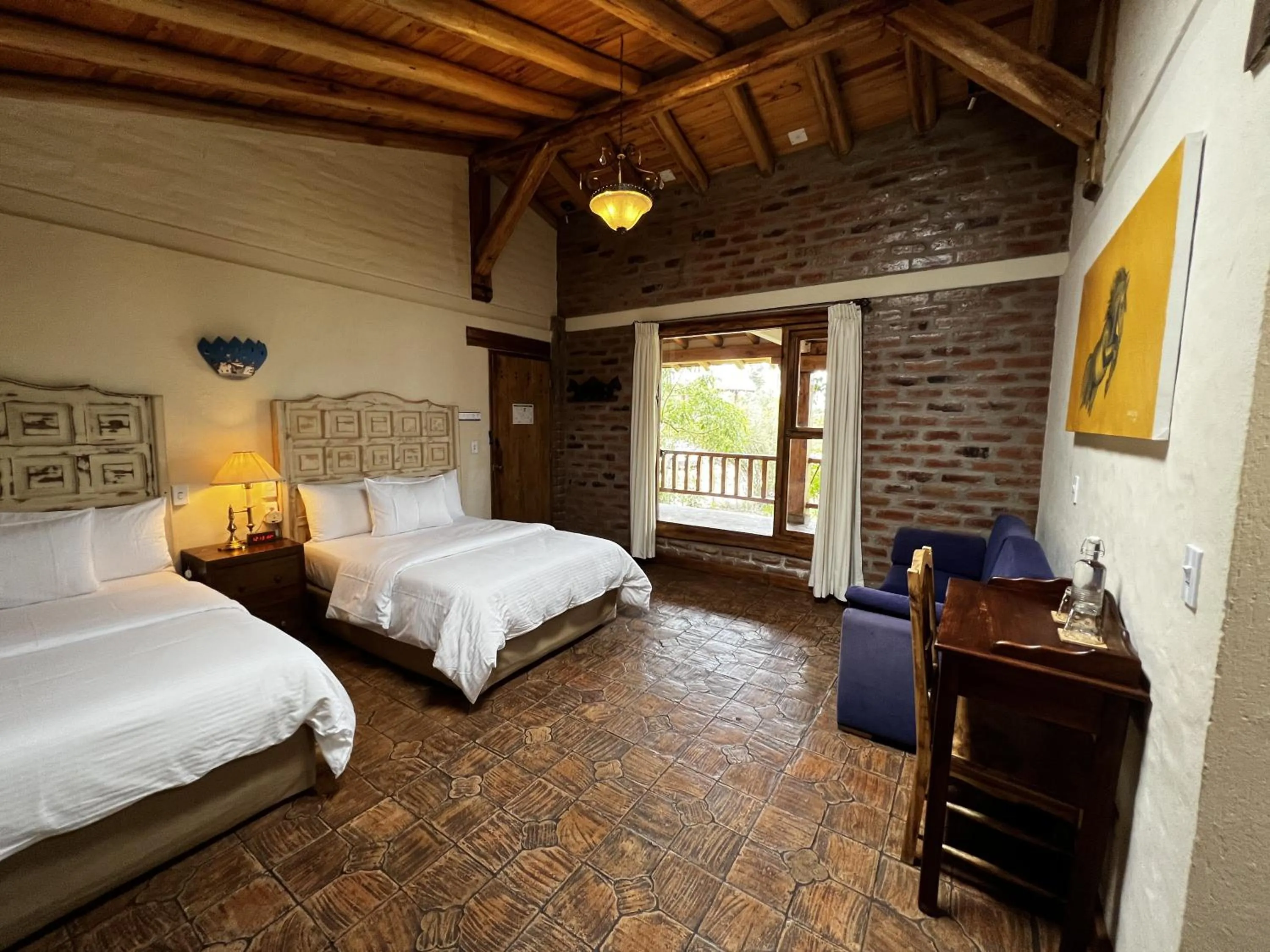 Bed in Hacienda Jimenita Wildlife Reserve