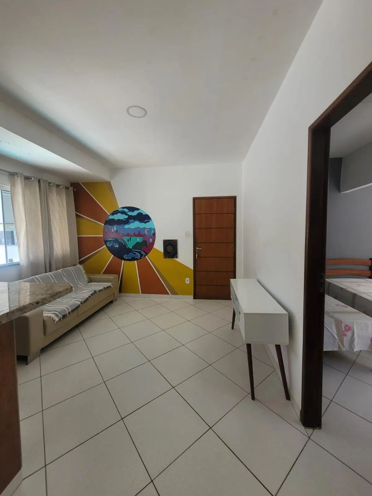 Living room, Bed in Luz & Mar