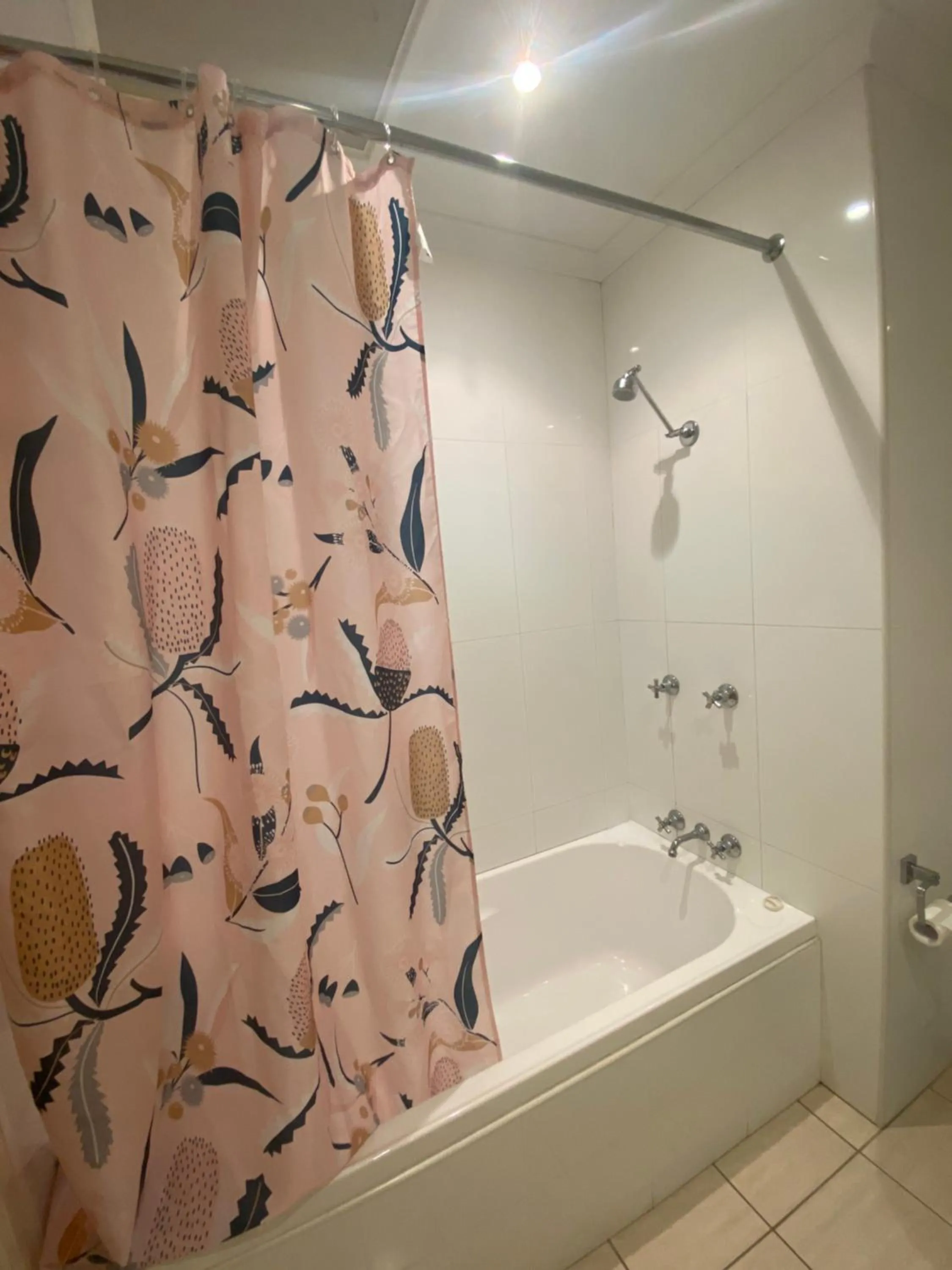 Shower in Timbertown Motel