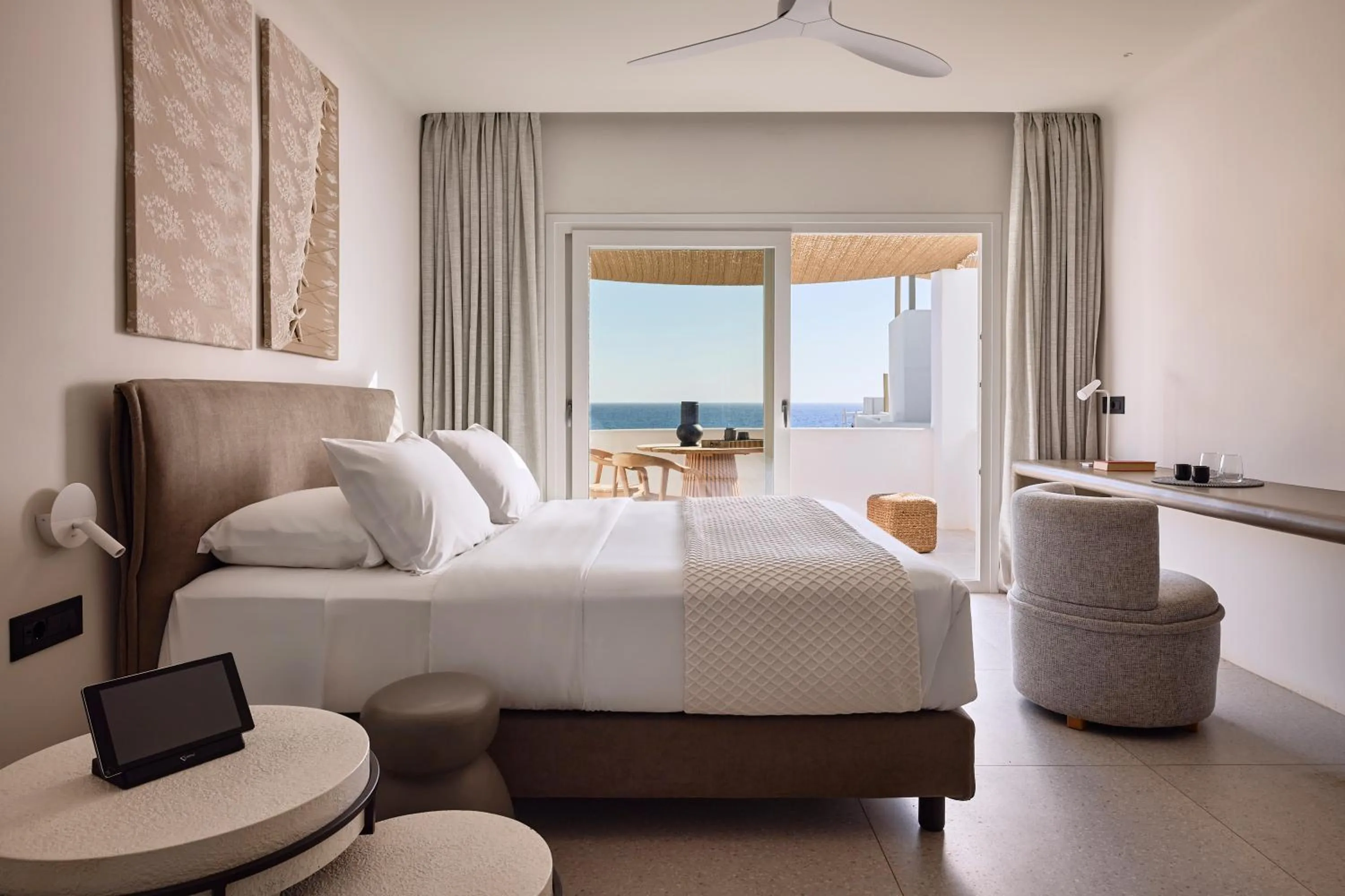 Bed in Artemis Seaside Resort