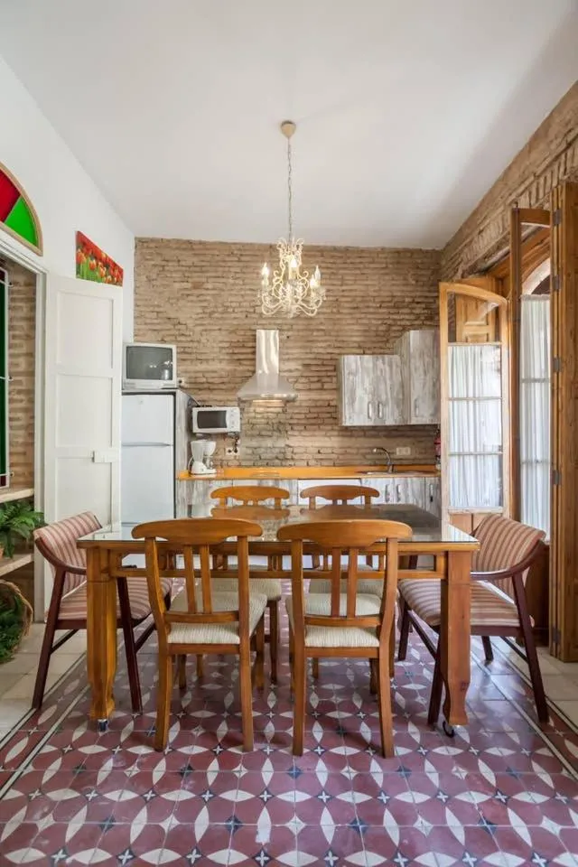 Dining area in PuraSevilla apartments