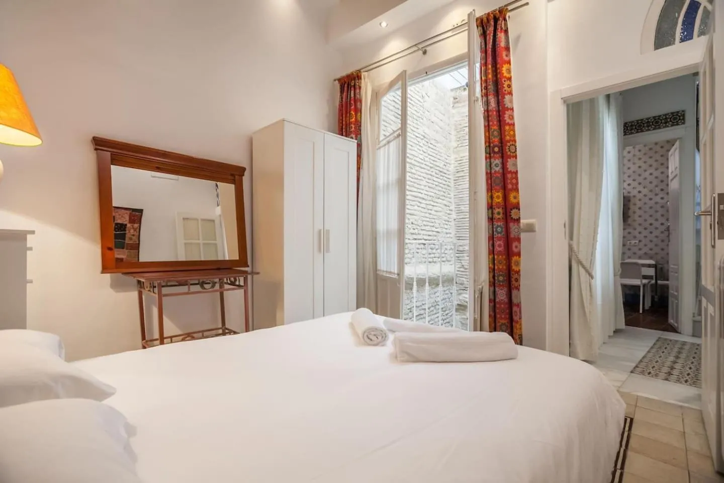 Bed in PuraSevilla apartments