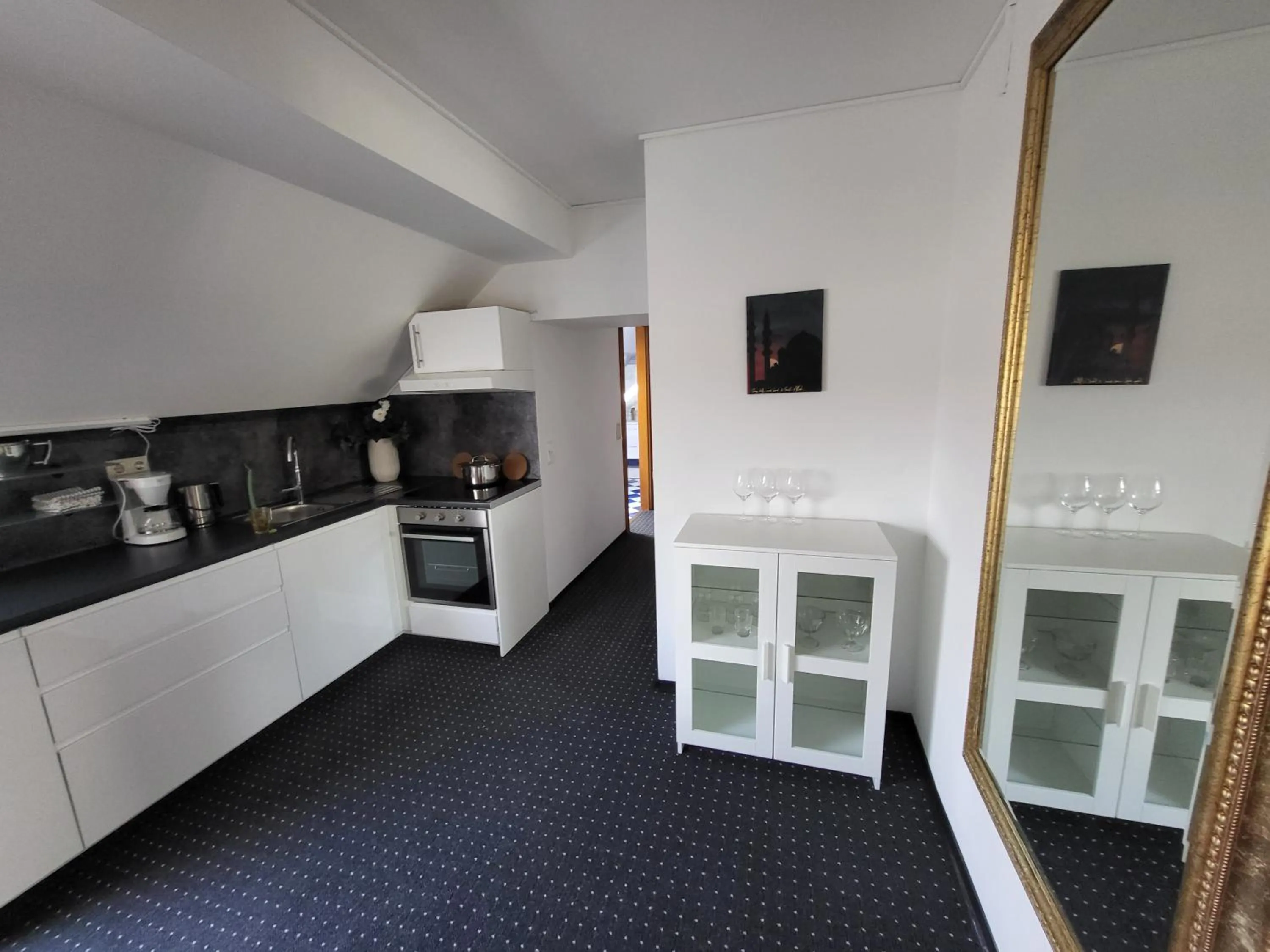 Kitchen or kitchenette in Albergo City Hotel Berlin