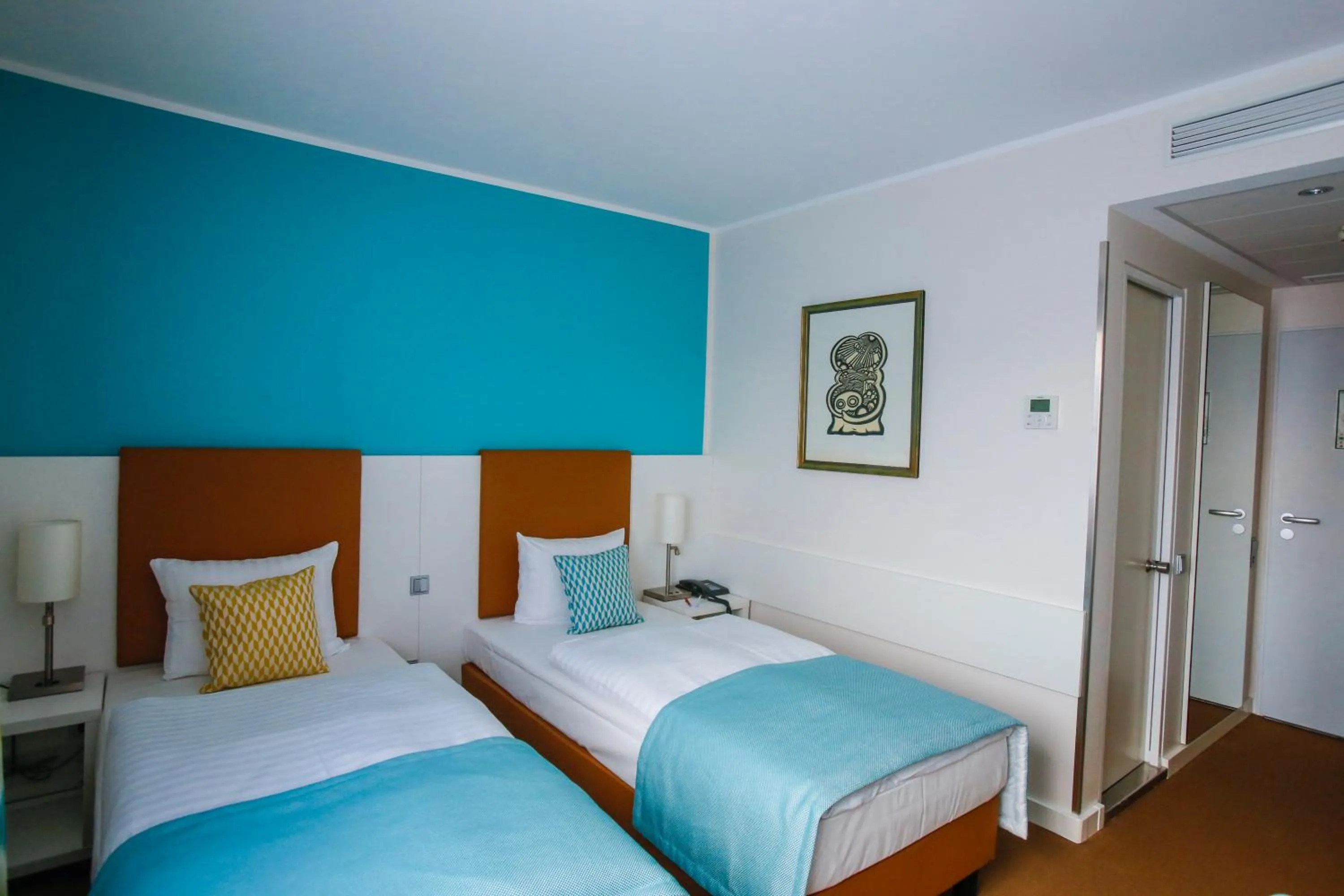 Decorative detail, Bed in Congress Hotel am Stadtpark