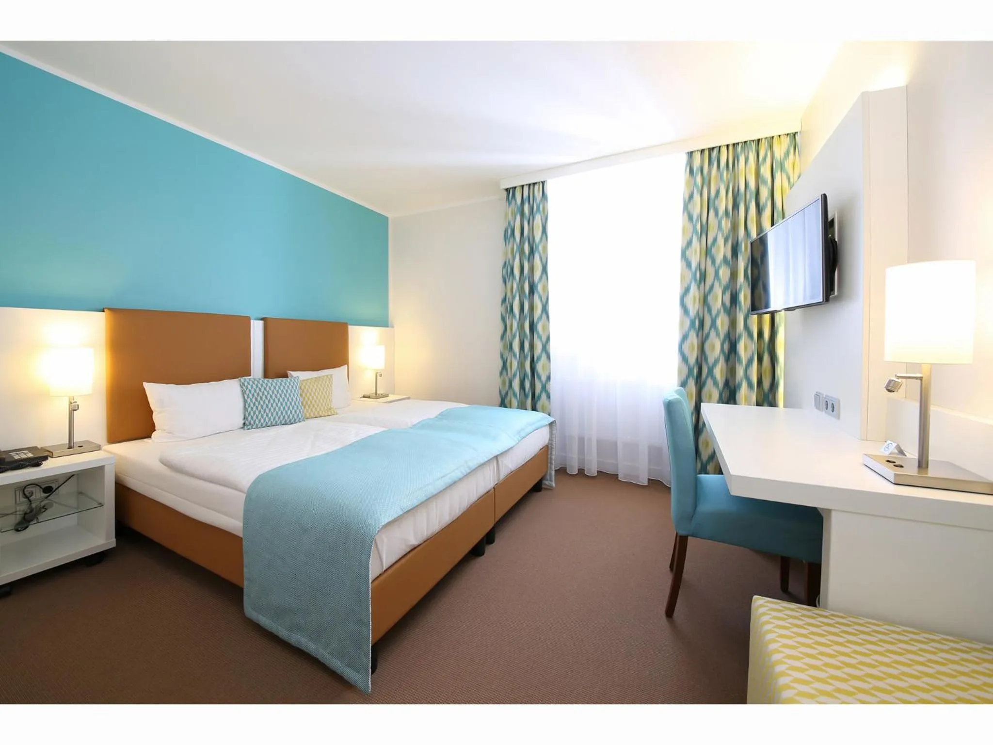 Decorative detail, Bed in Congress Hotel am Stadtpark