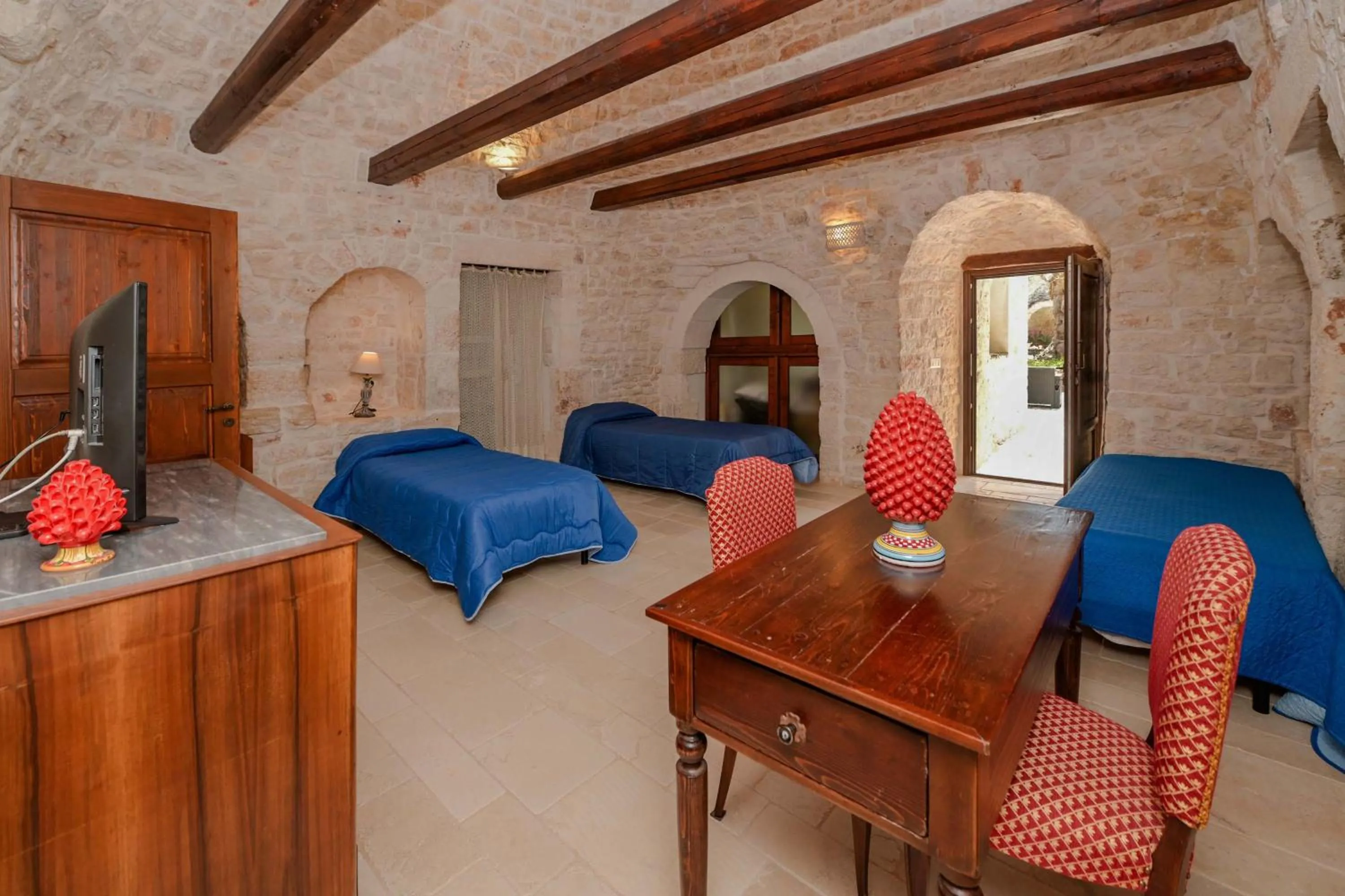 Bed in Resort Masseria Cecato