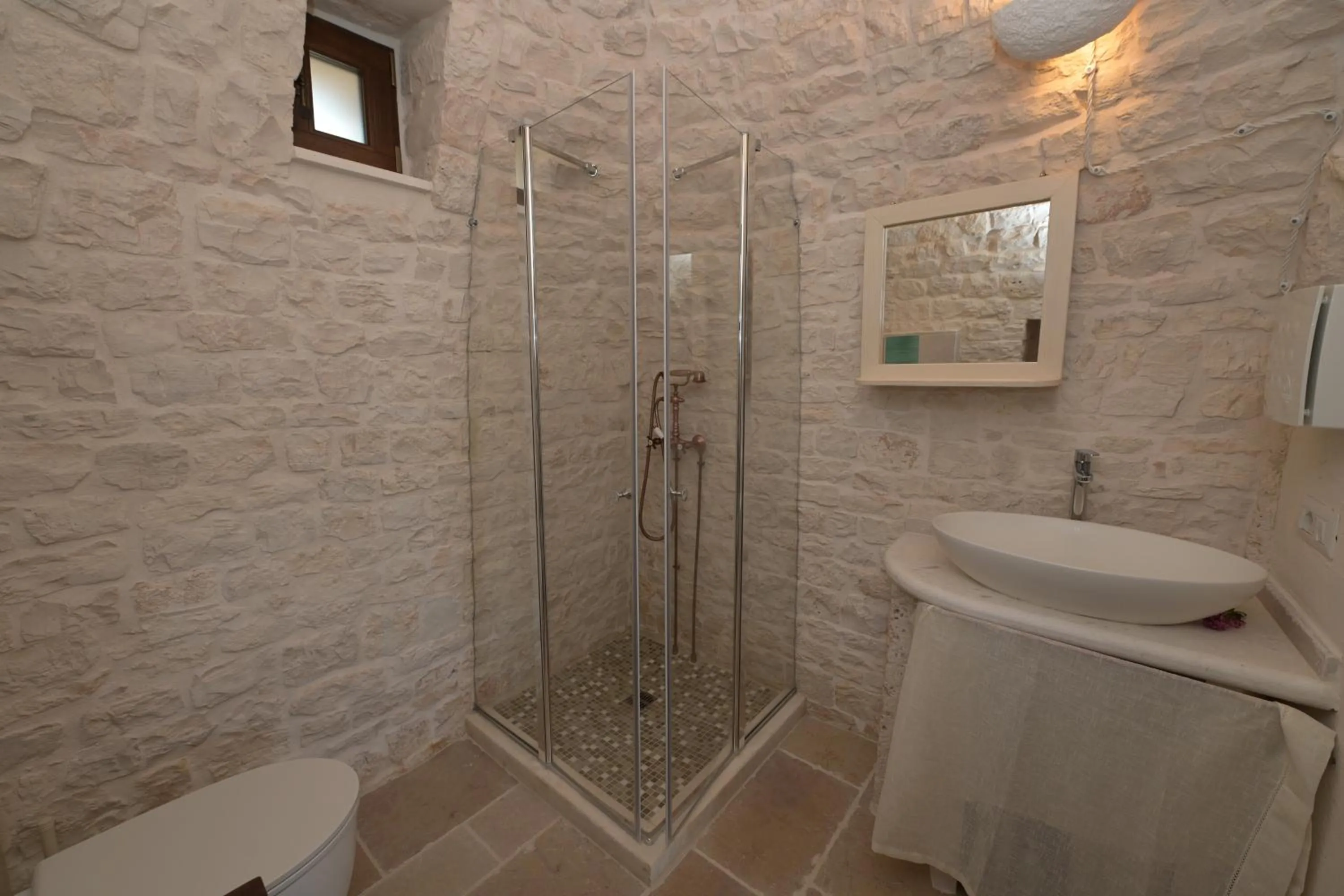 Shower in Resort Masseria Cecato