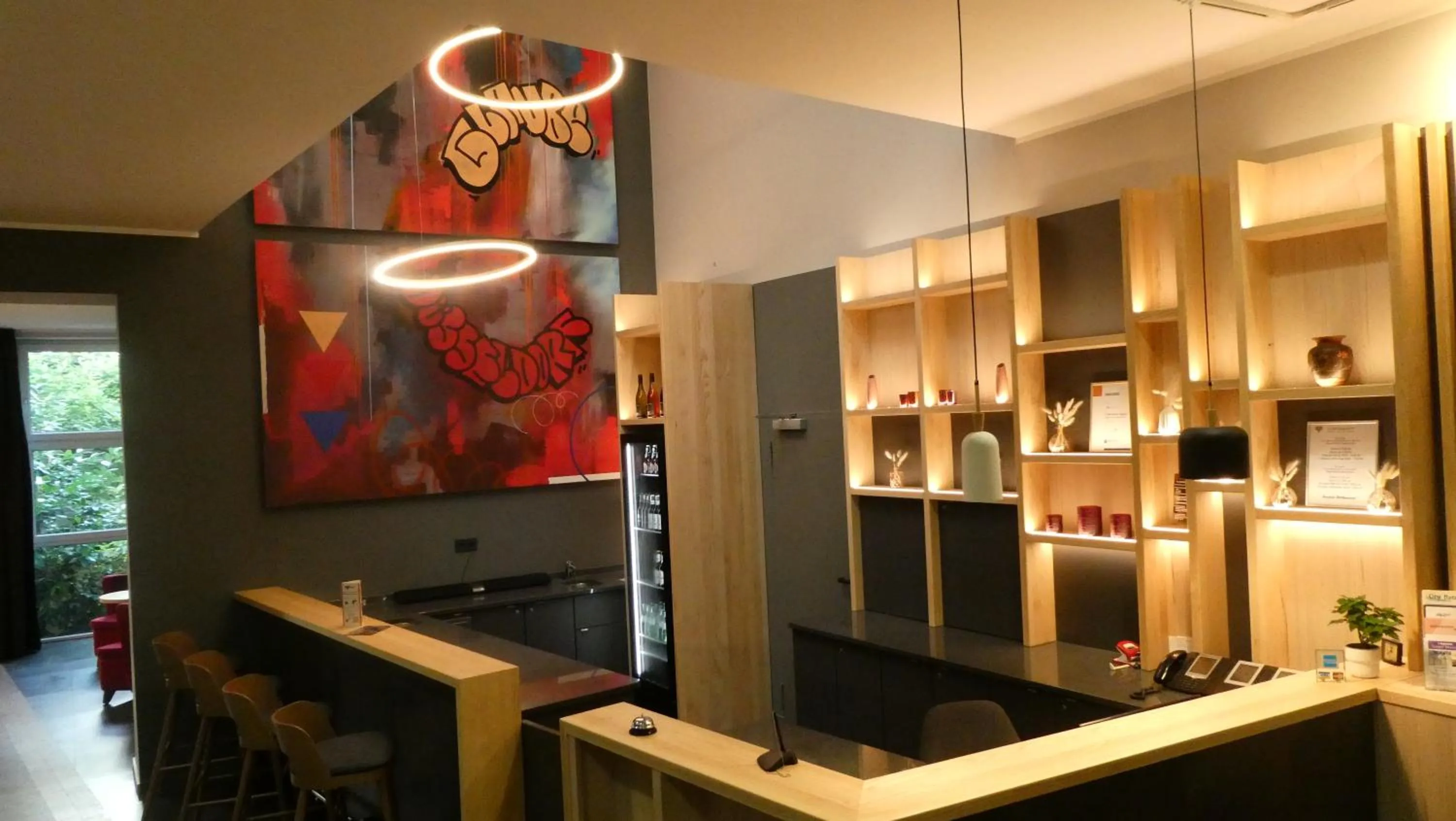 Lobby or reception in CVJM Düsseldorf Hotel & Tagung