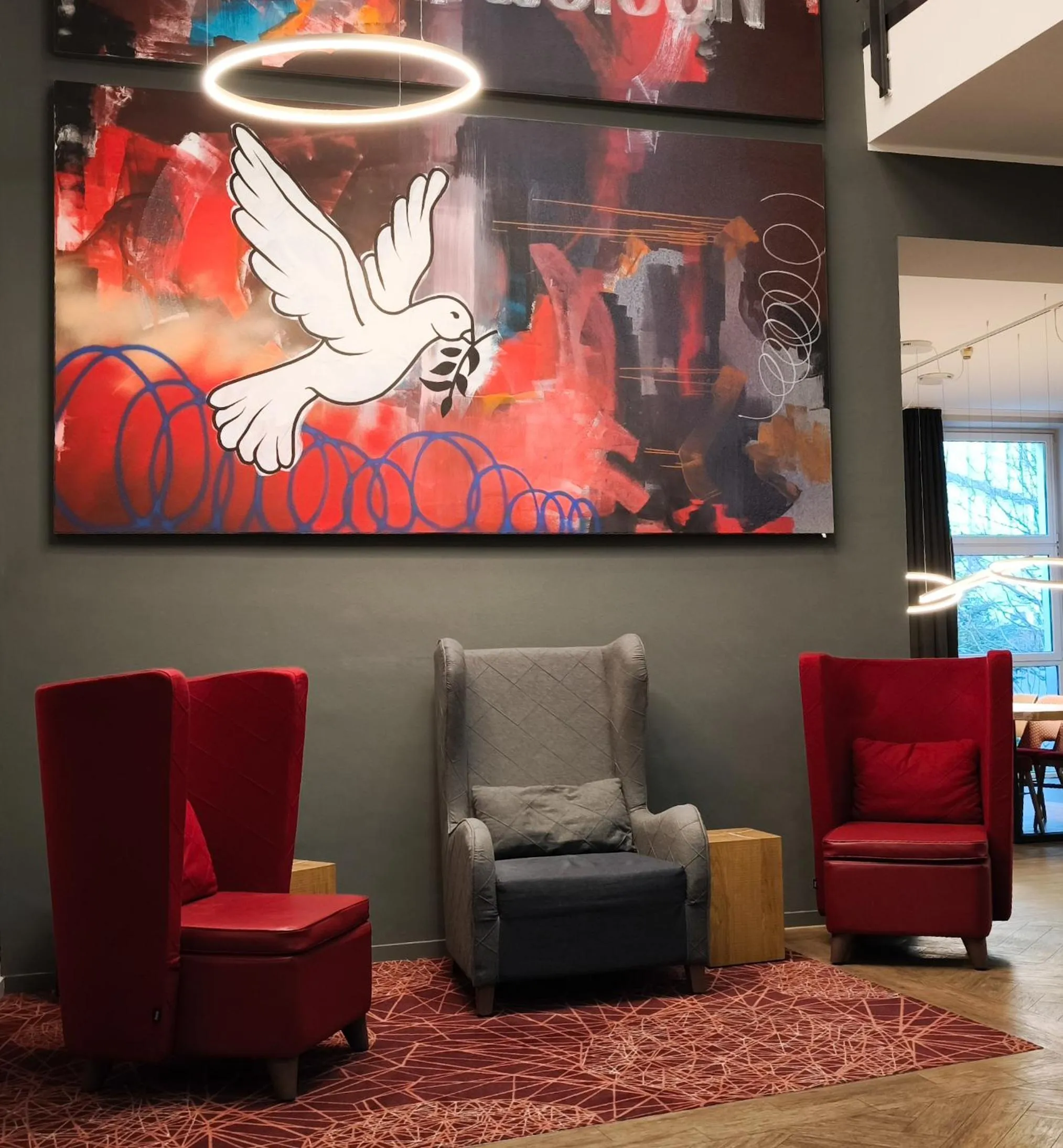 Lobby or reception in CVJM Düsseldorf Hotel & Tagung