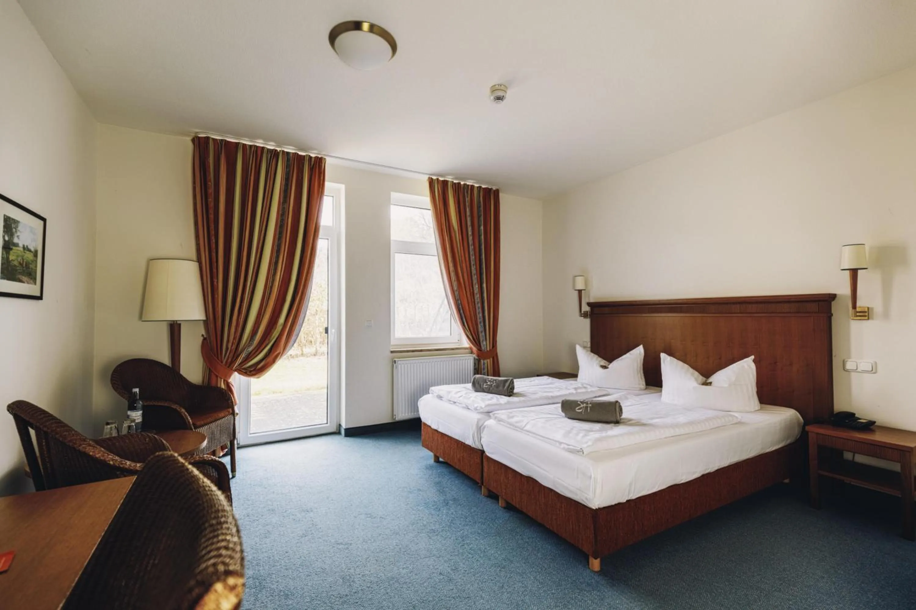 Bed in Seehotel Heidehof