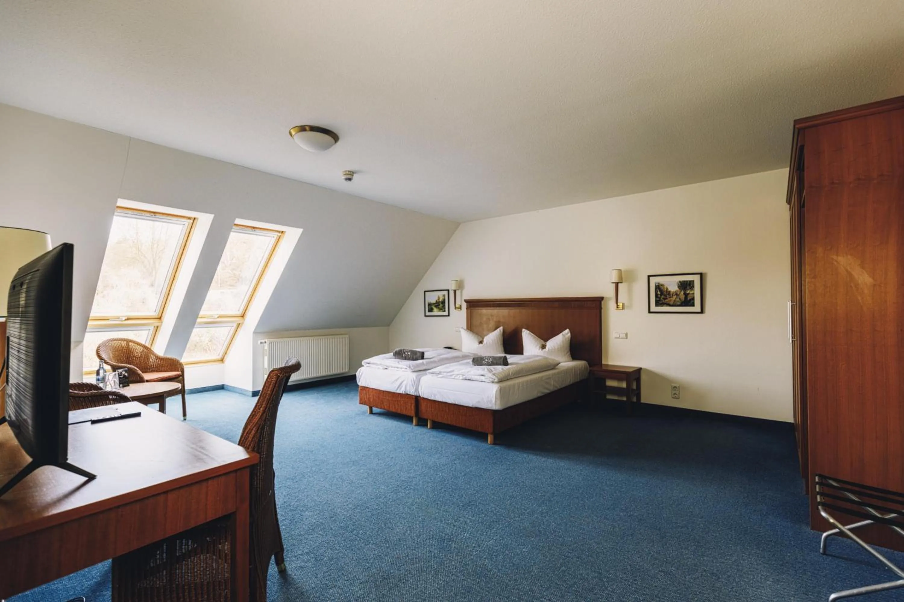 Bed in Seehotel Heidehof