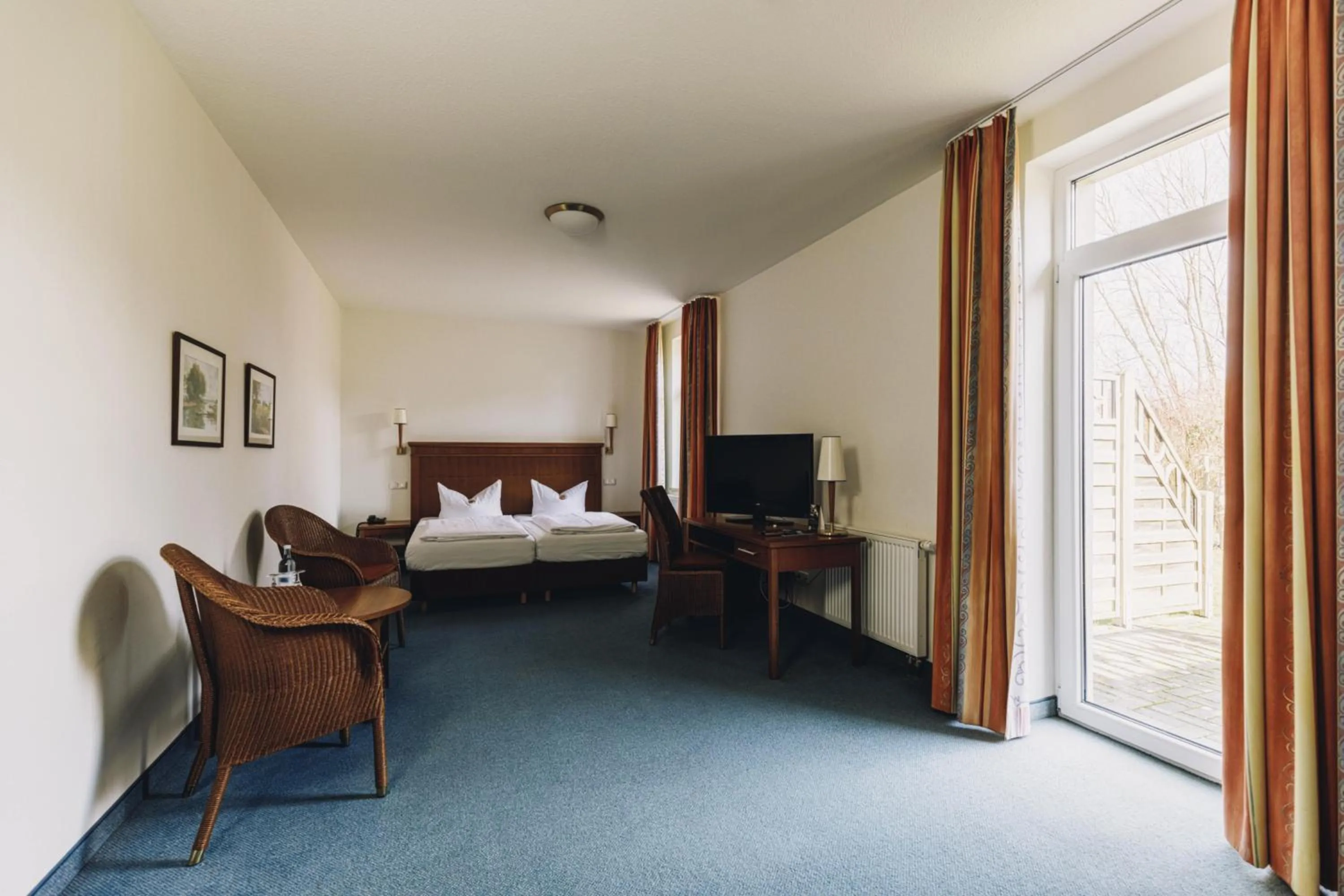 Bed in Seehotel Heidehof