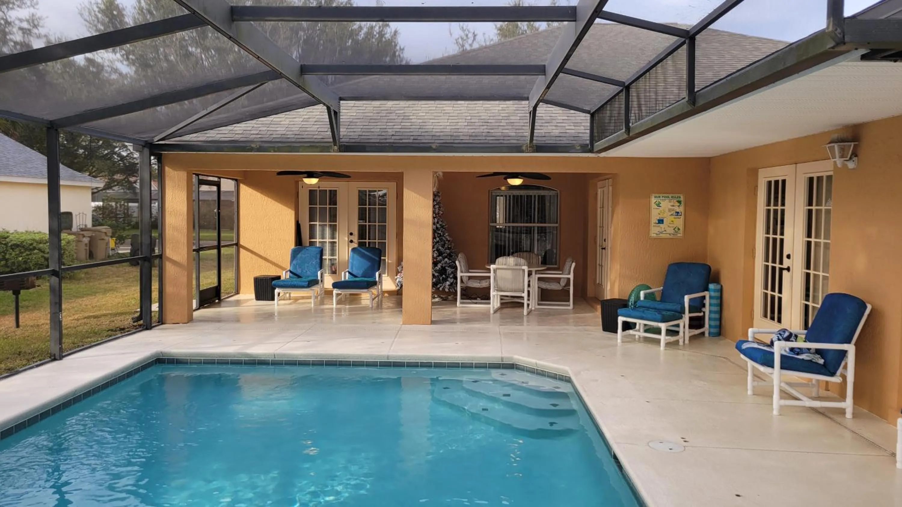 Pool view in Family Vacation Home With Pool and Spa Near Disney and Universal