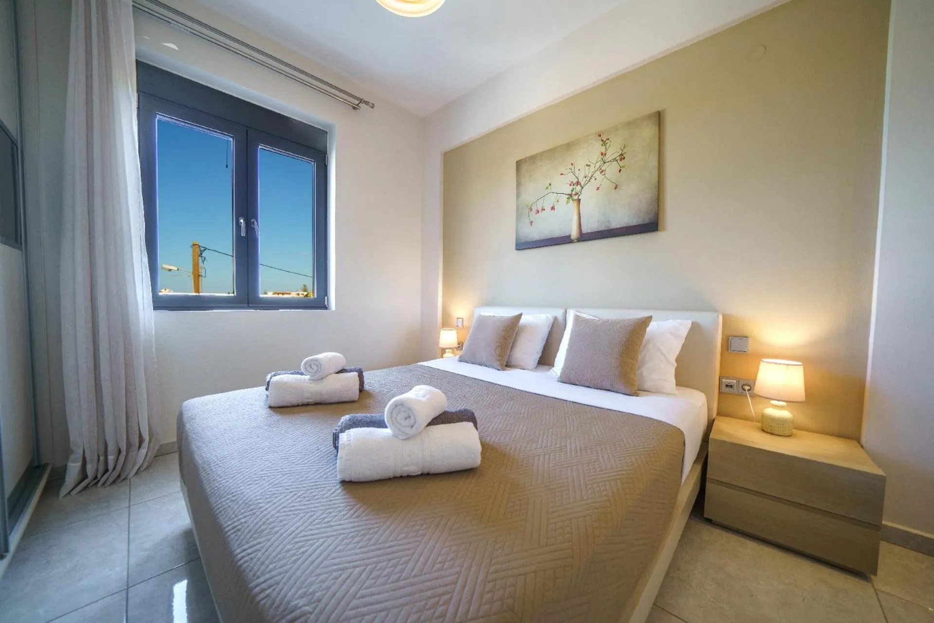 Bed in Angelina Cretan Villas