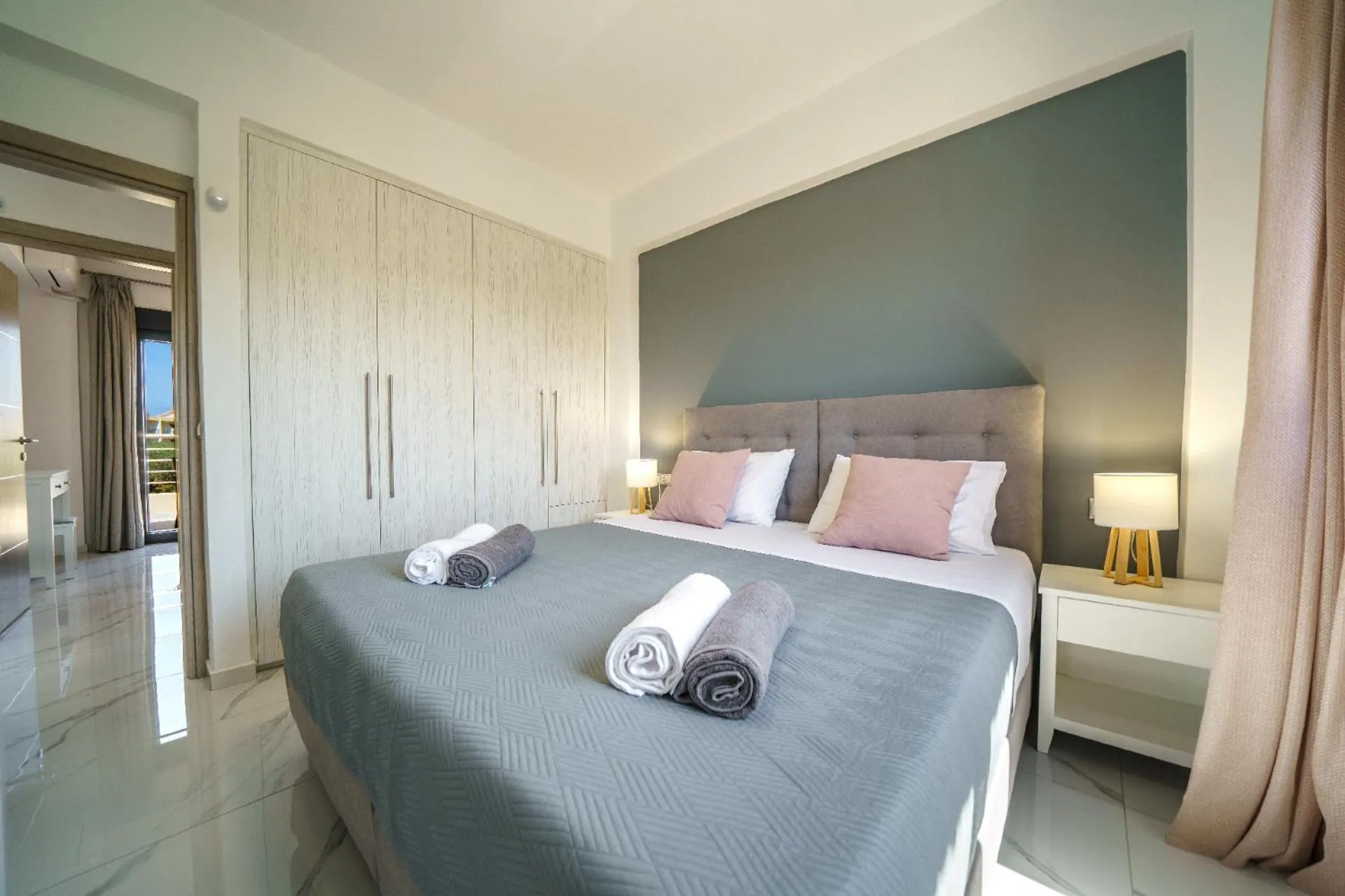 Bed in Angelina Cretan Villas