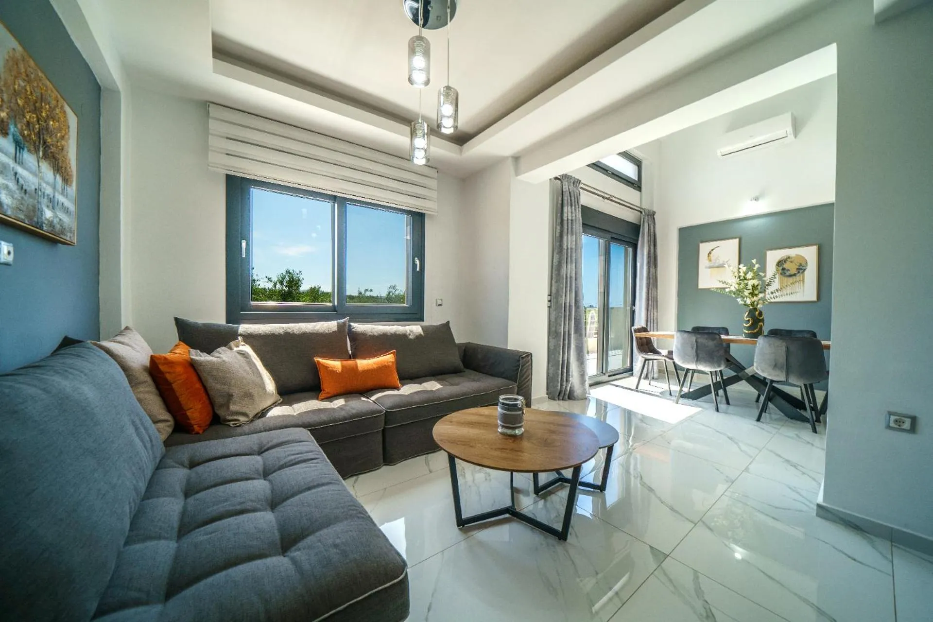 Seating area in Angelina Cretan Villas