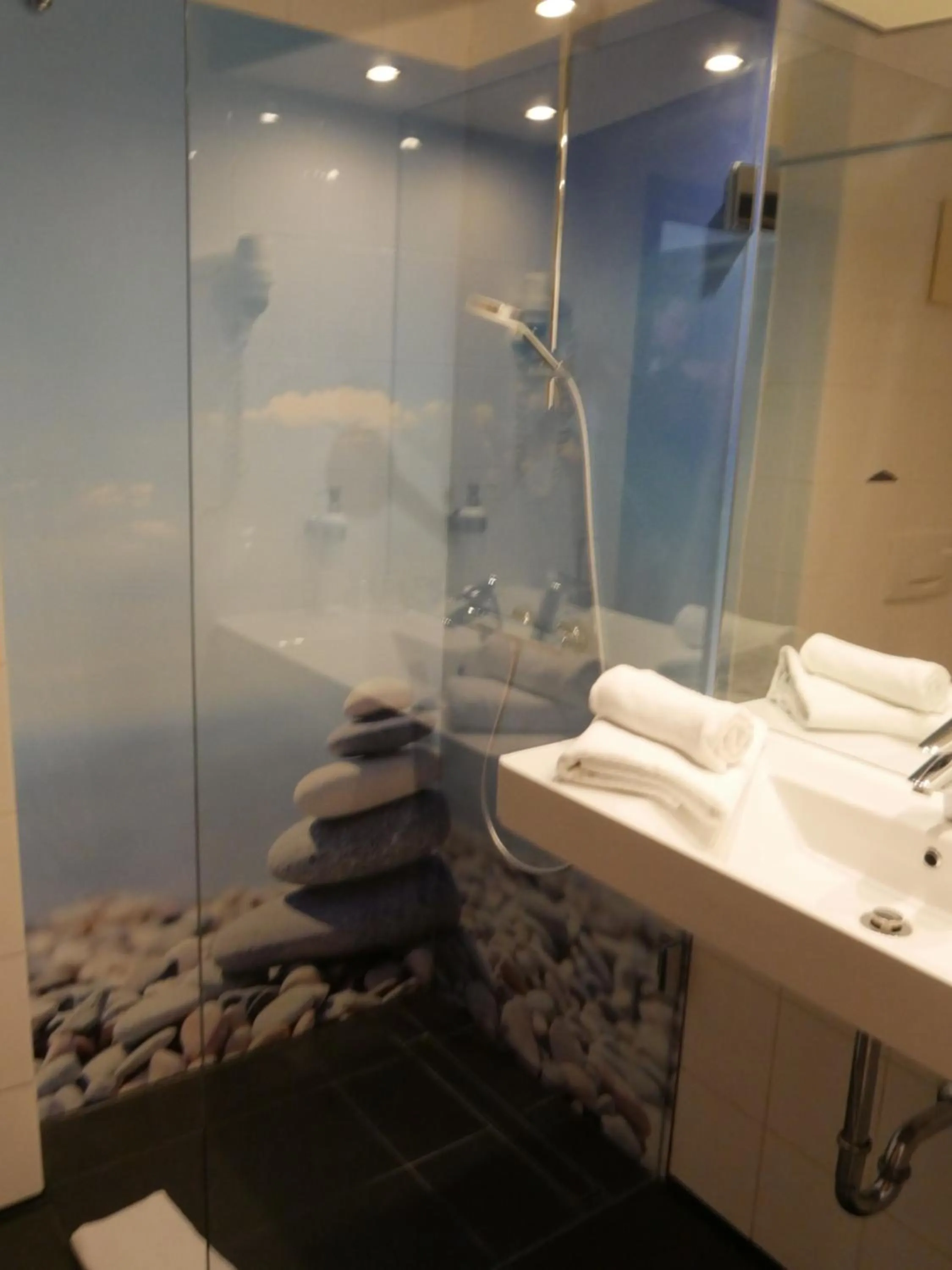 Bathroom in Rheinhessen Inn GmbH