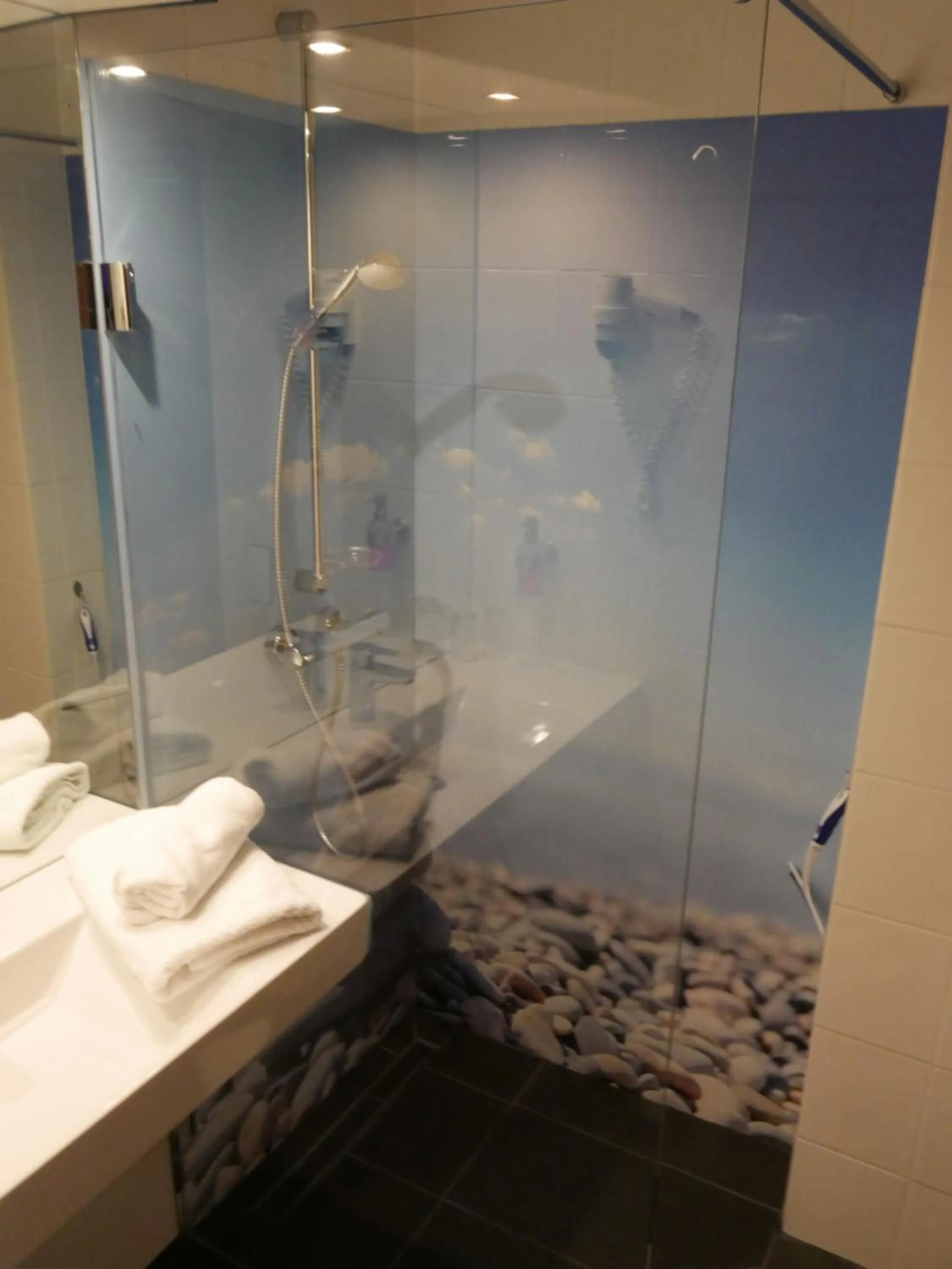 Bathroom in Rheinhessen Inn GmbH