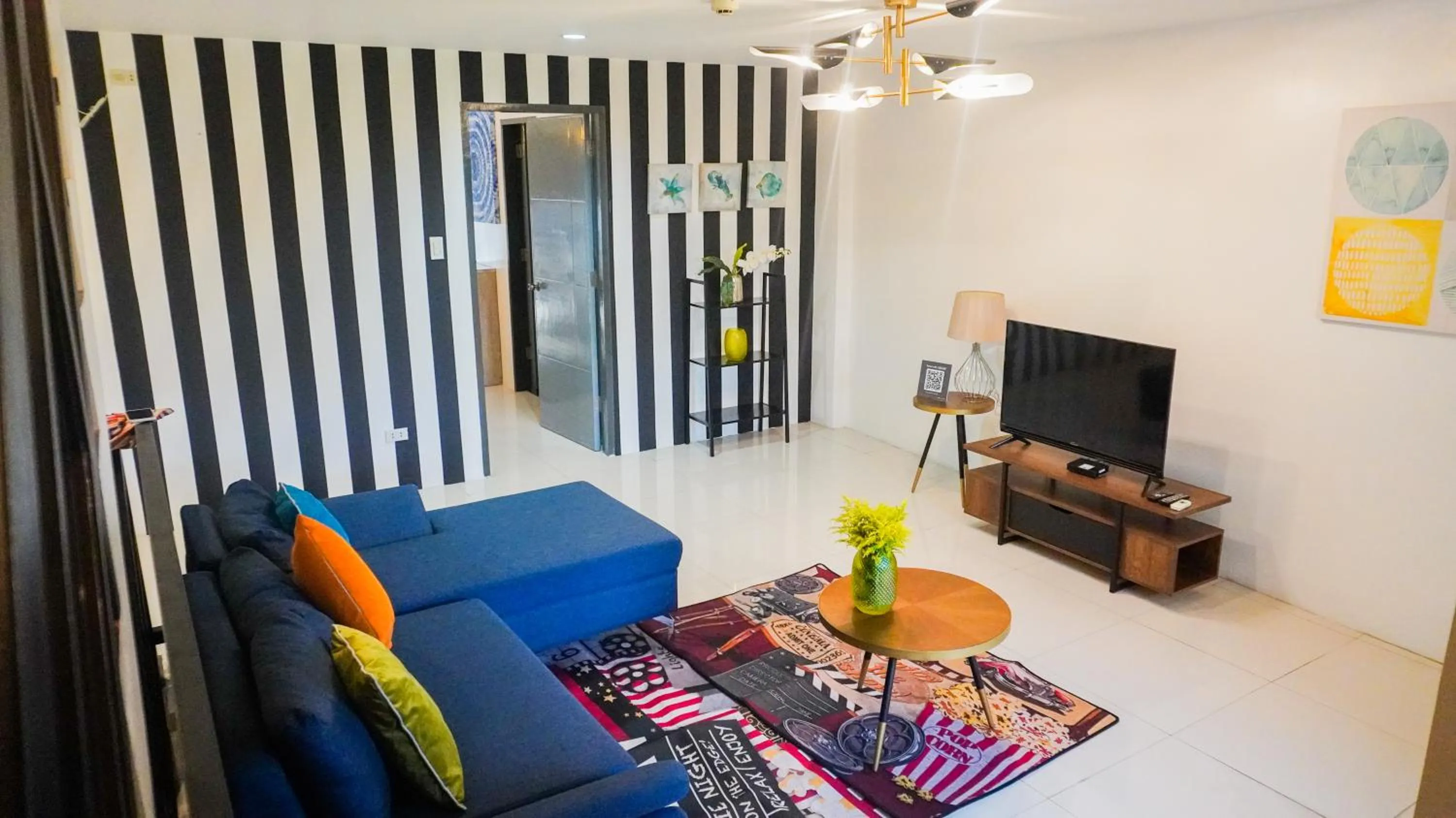 Living room in UNWND Residences Dumaguete