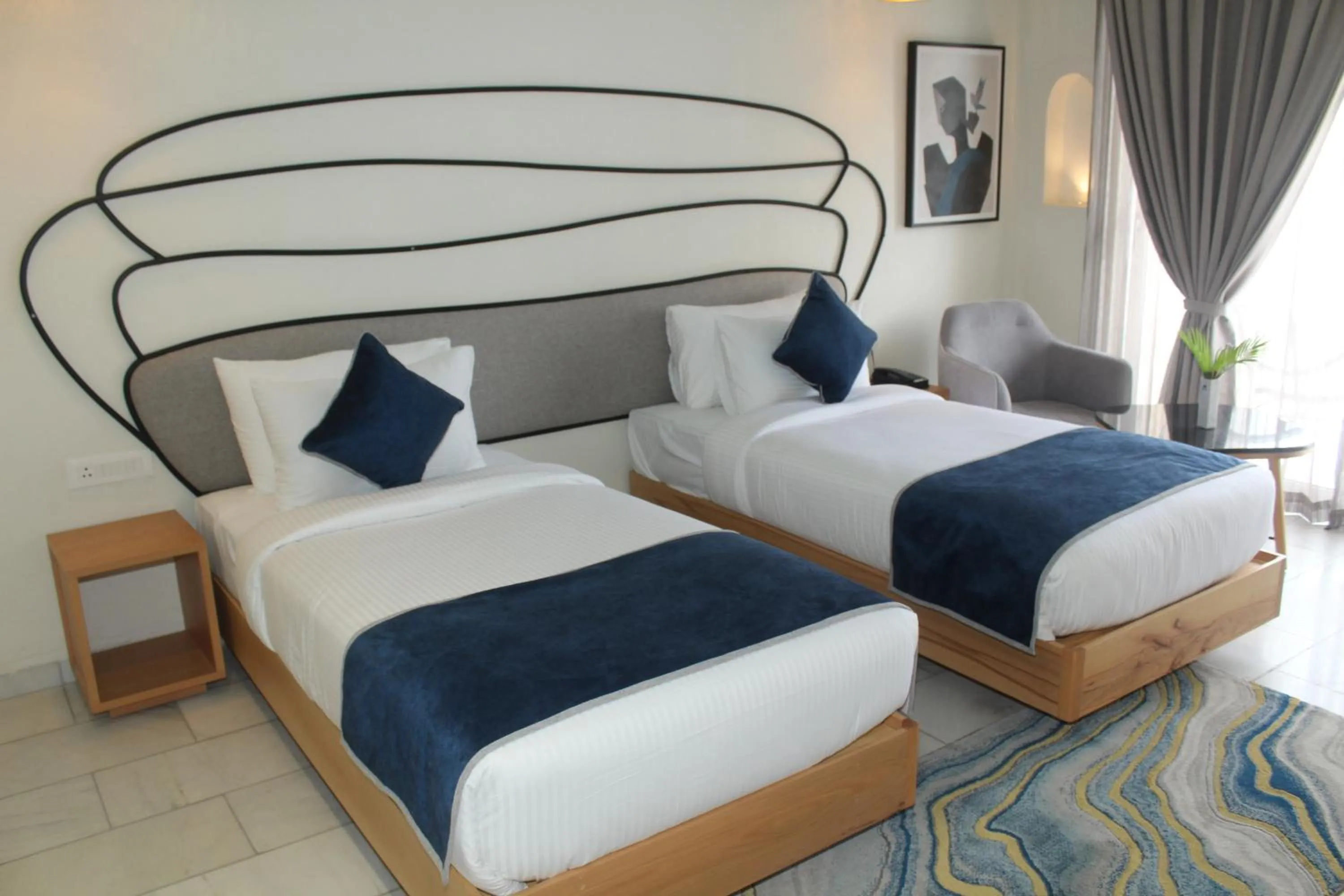 Bed in Ramee Royal Resort & Spa - Udaipur