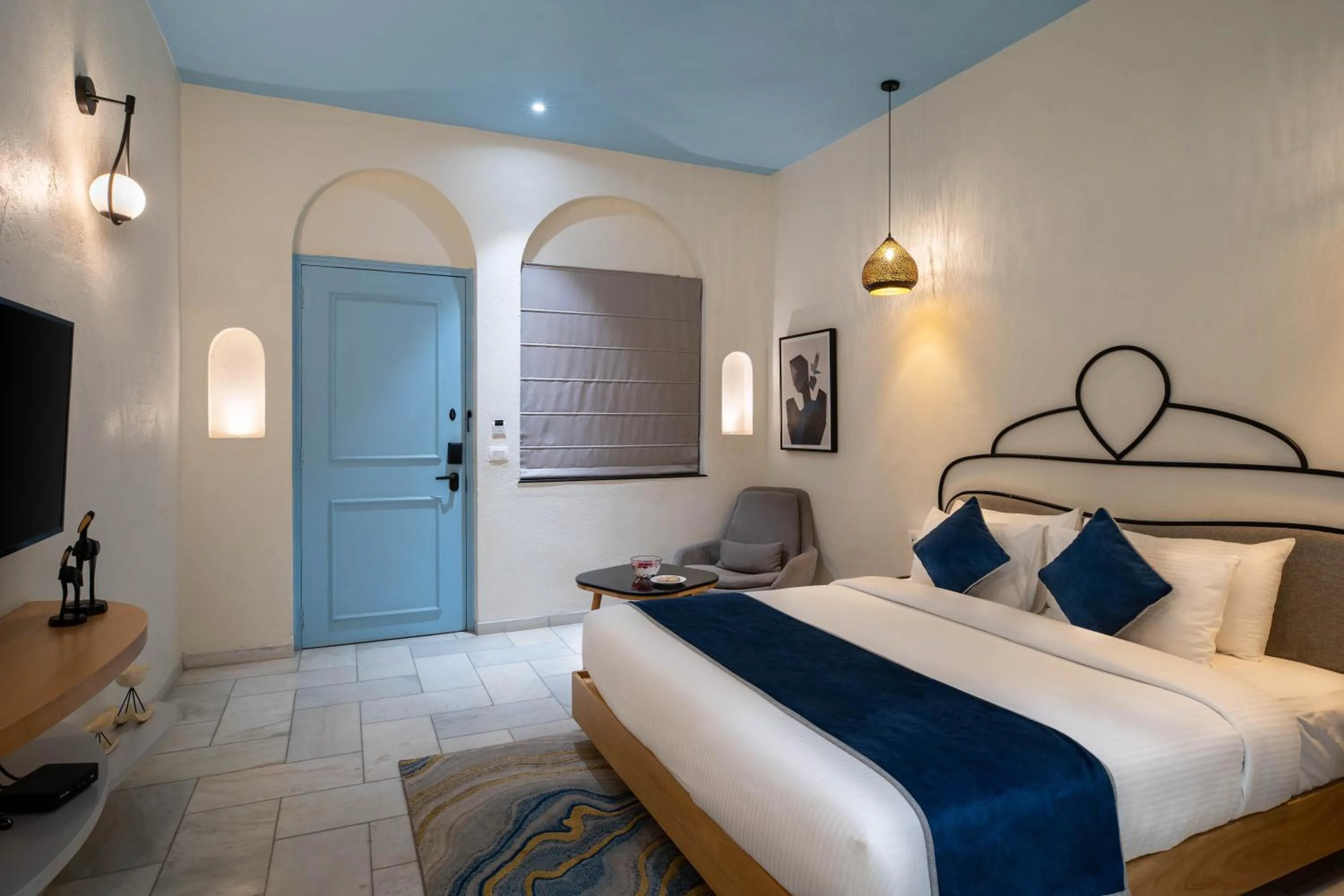 Bedroom, Bed in Ramee Royal Resort & Spa - Udaipur