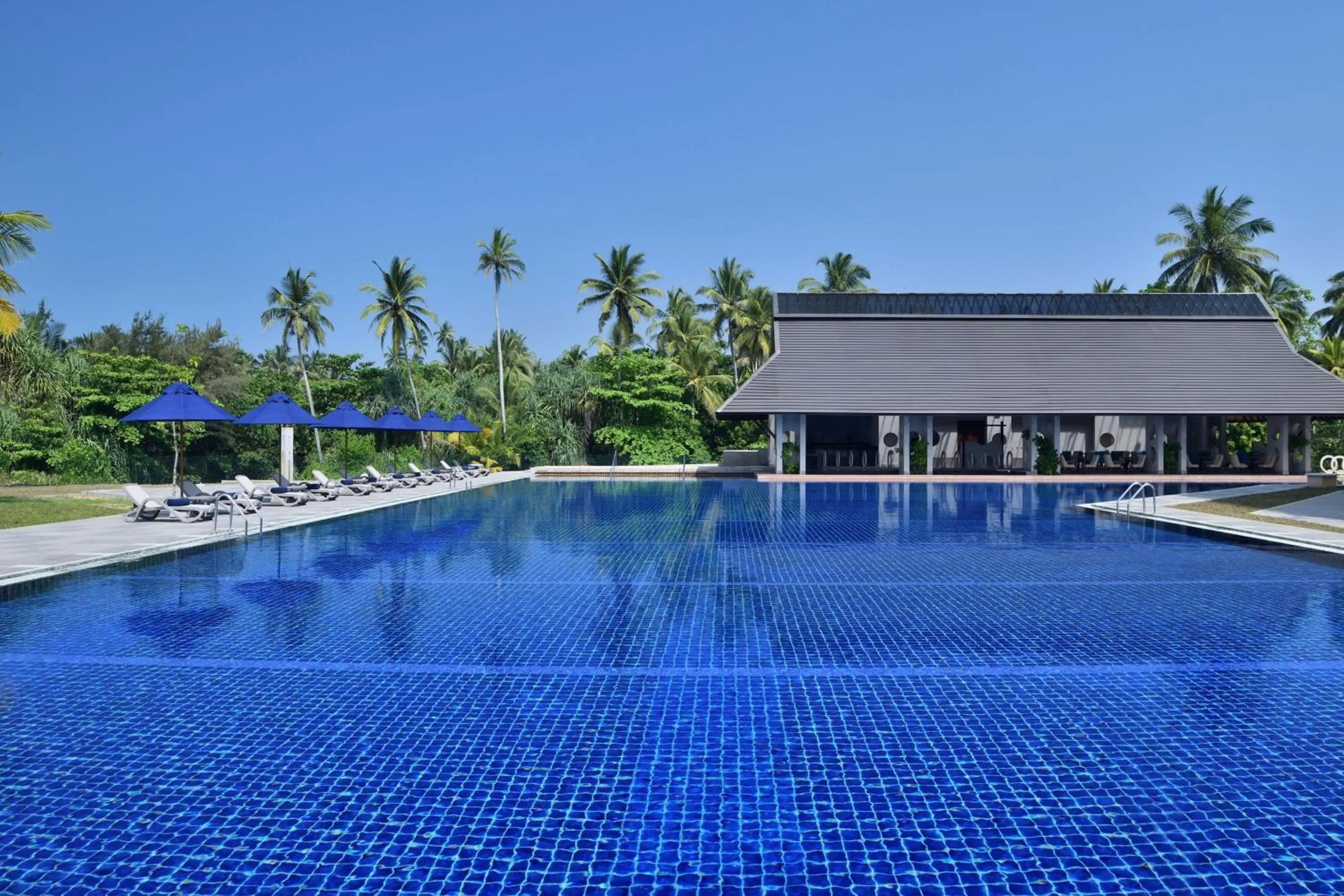 Pool view in Sheraton Kosgoda Turtle Beach Resort