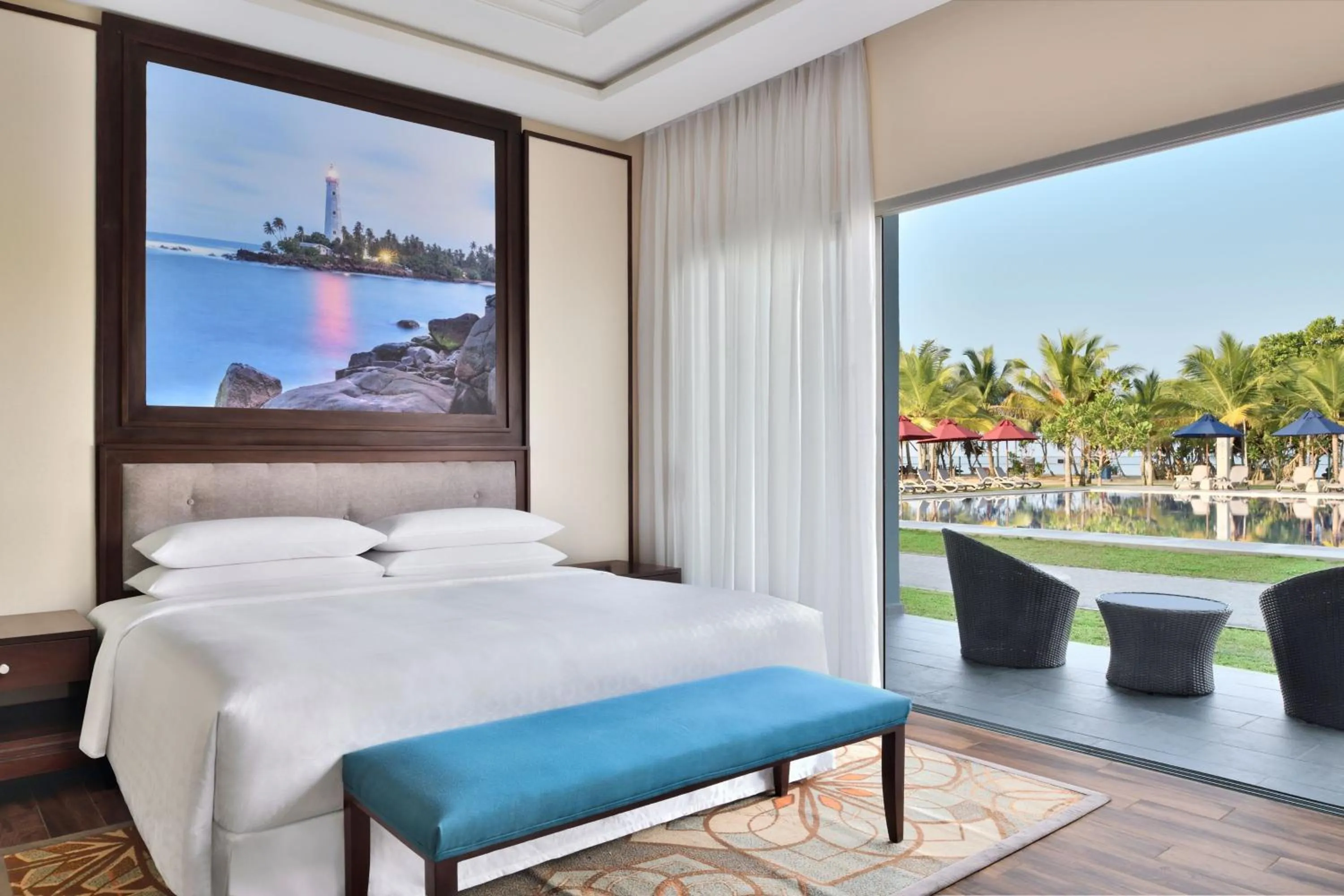 Bedroom, Bed in Sheraton Kosgoda Turtle Beach Resort