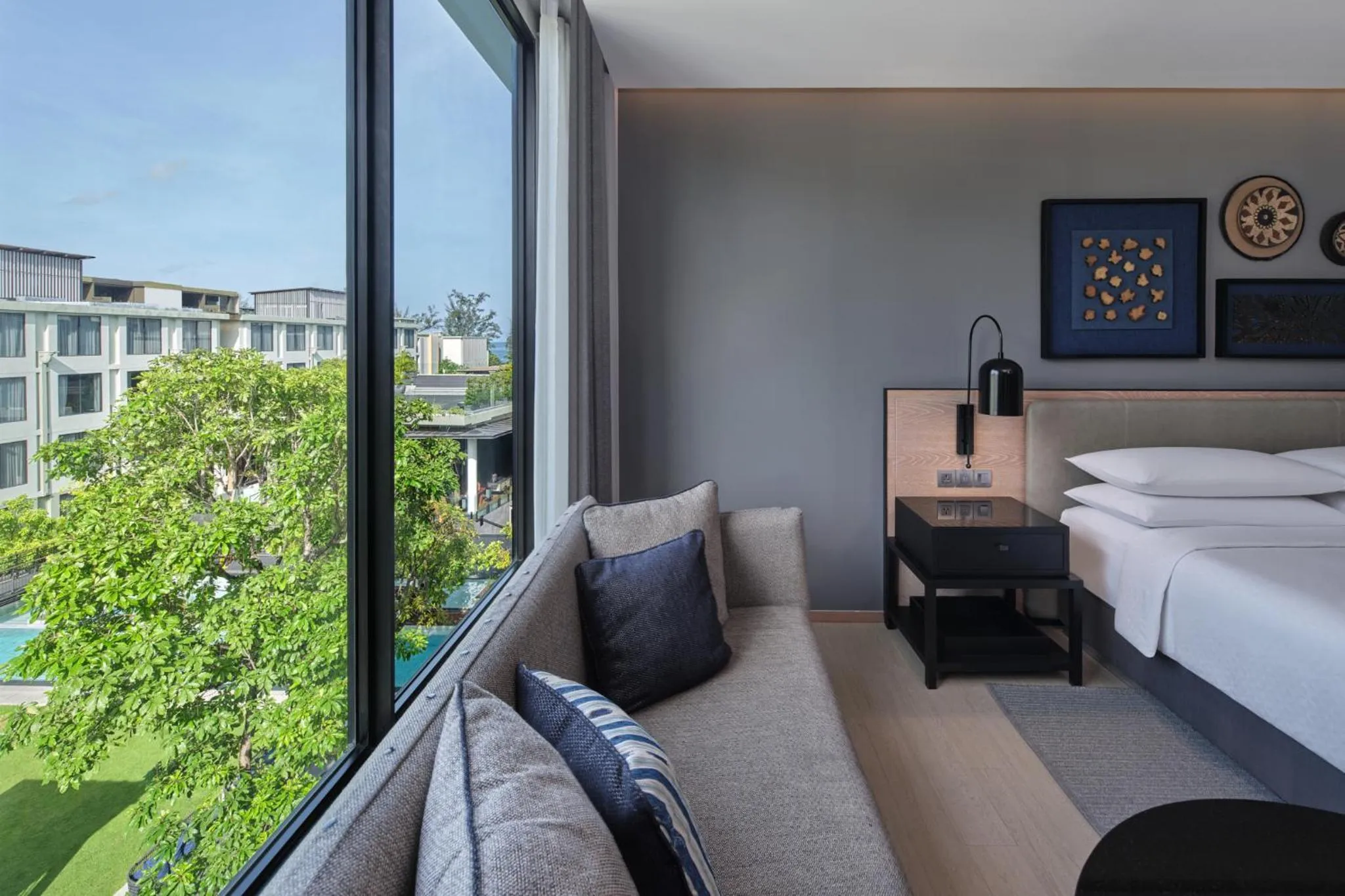 View (from property/room), Bed in Four Points by Sheraton Phuket Patong Beach Resort