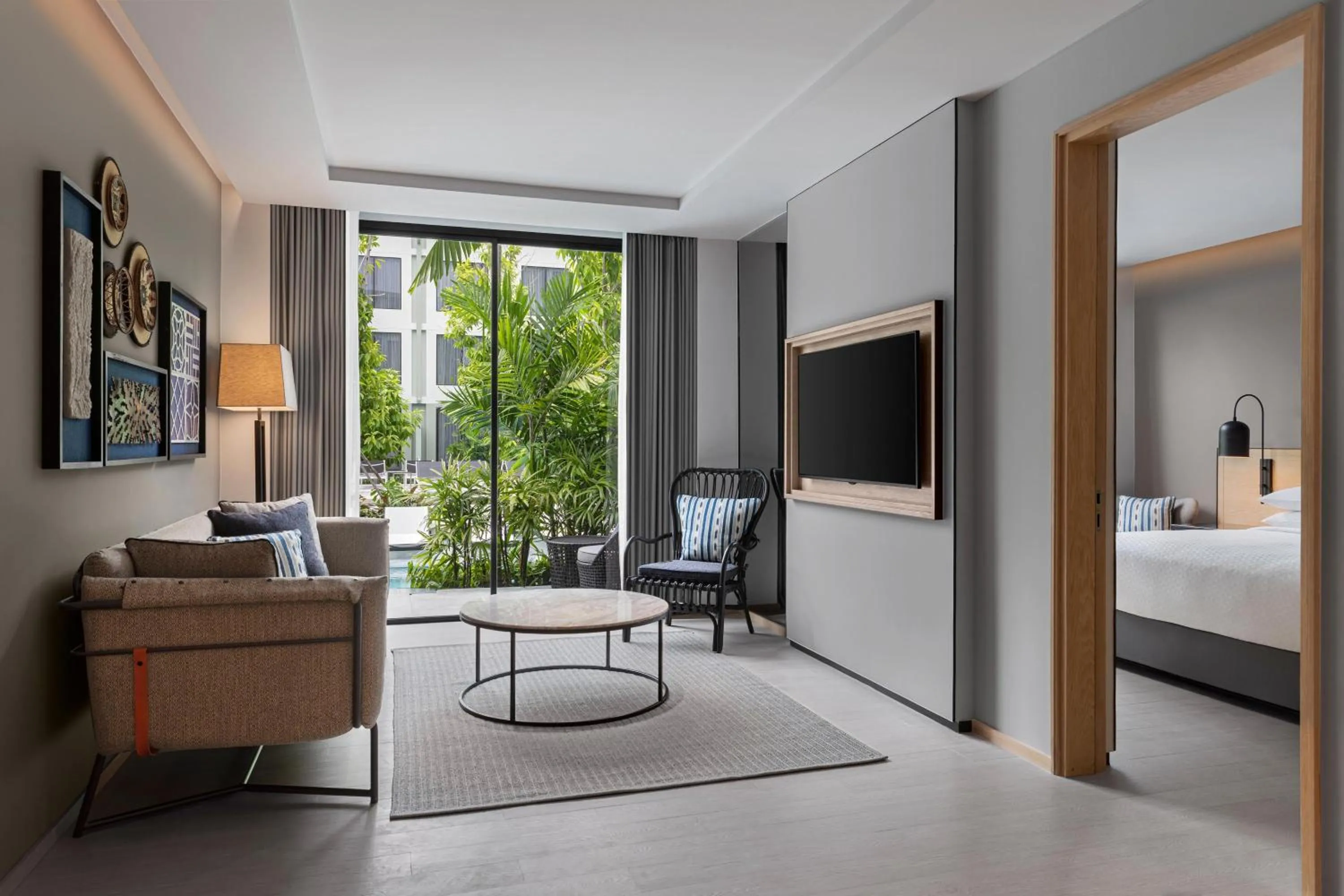 Swimming pool, Bed in Four Points by Sheraton Phuket Patong Beach Resort