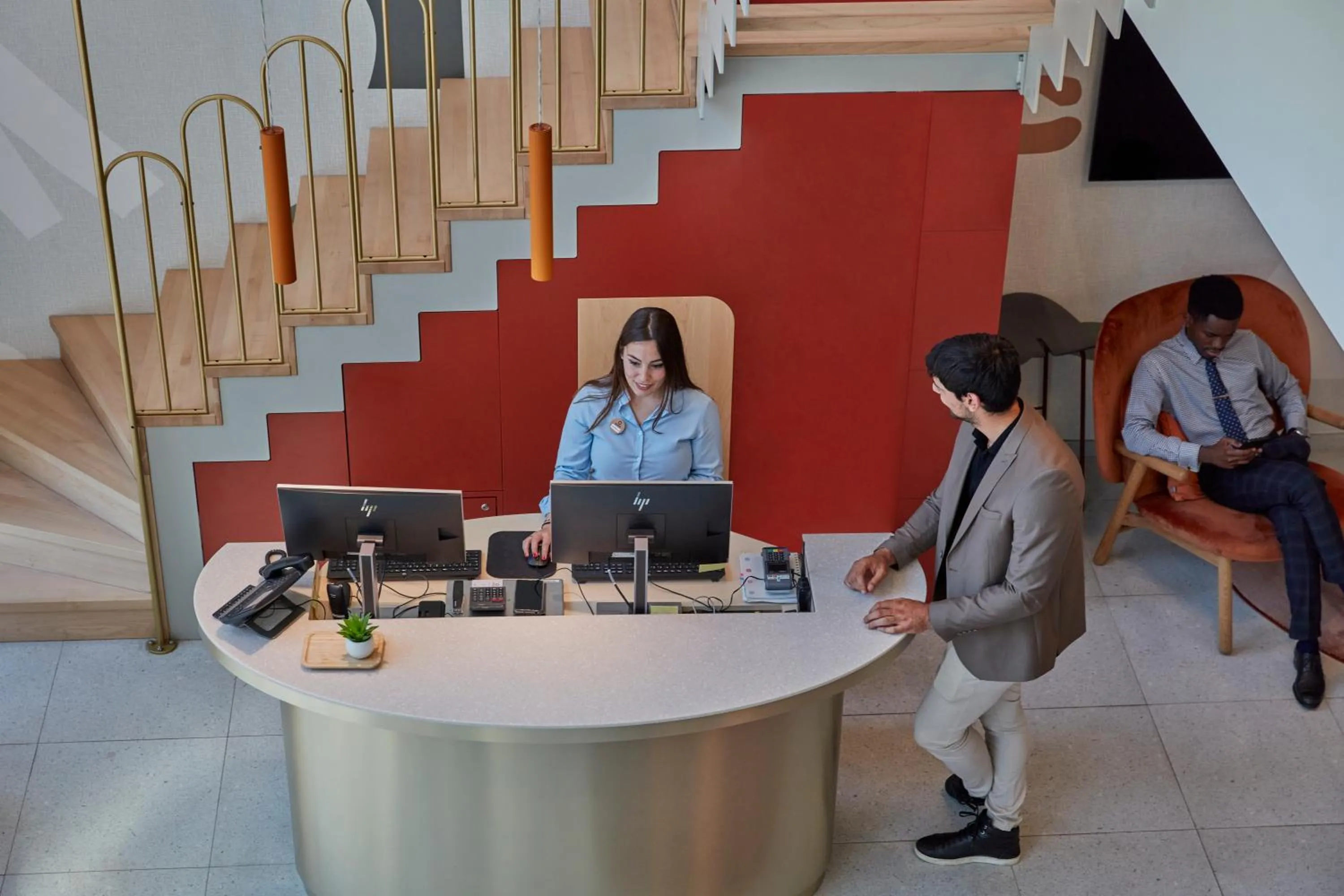 Lobby or reception in Adagio access Brussels Delta