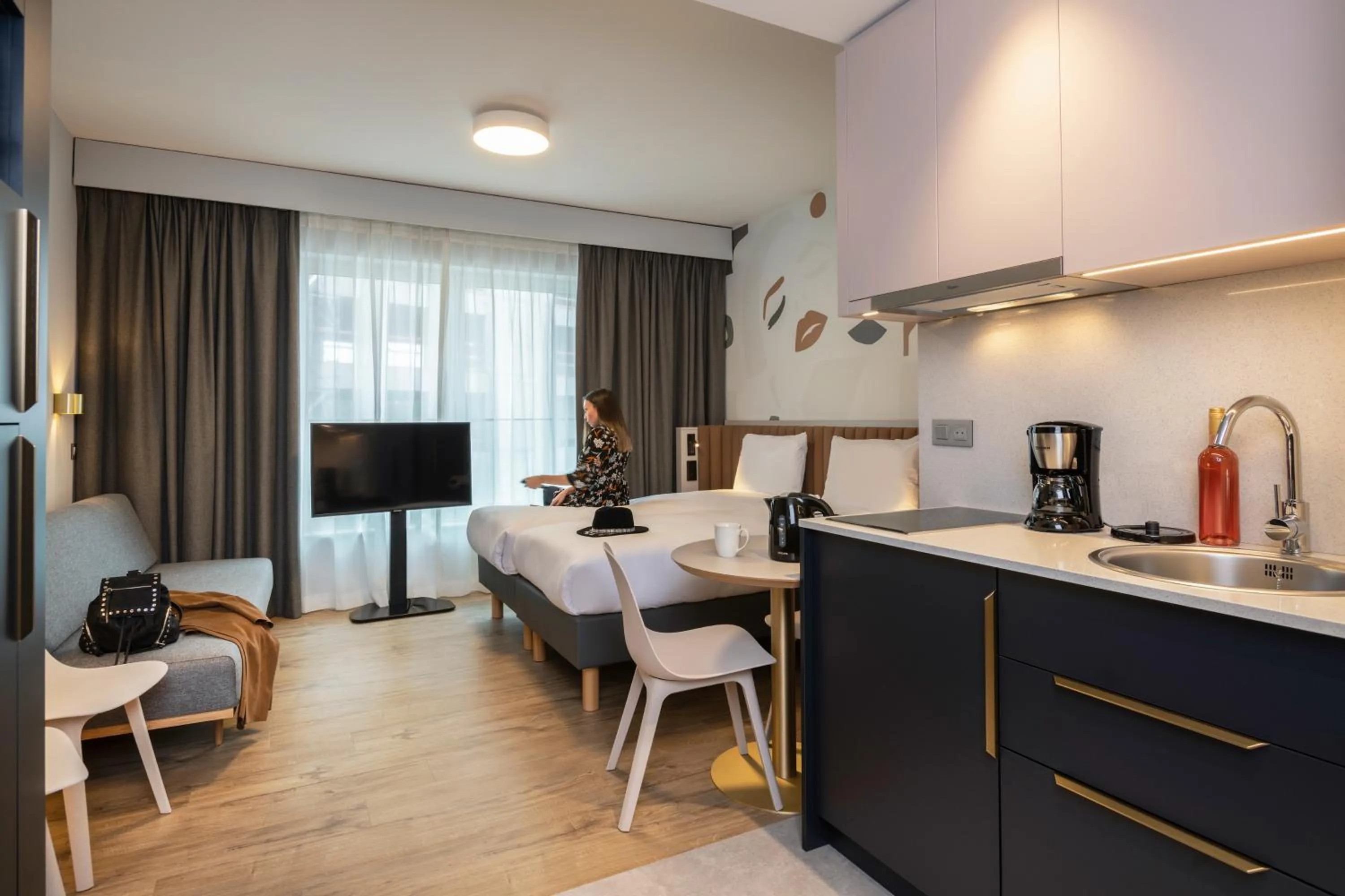 Bed in Adagio access Brussels Delta