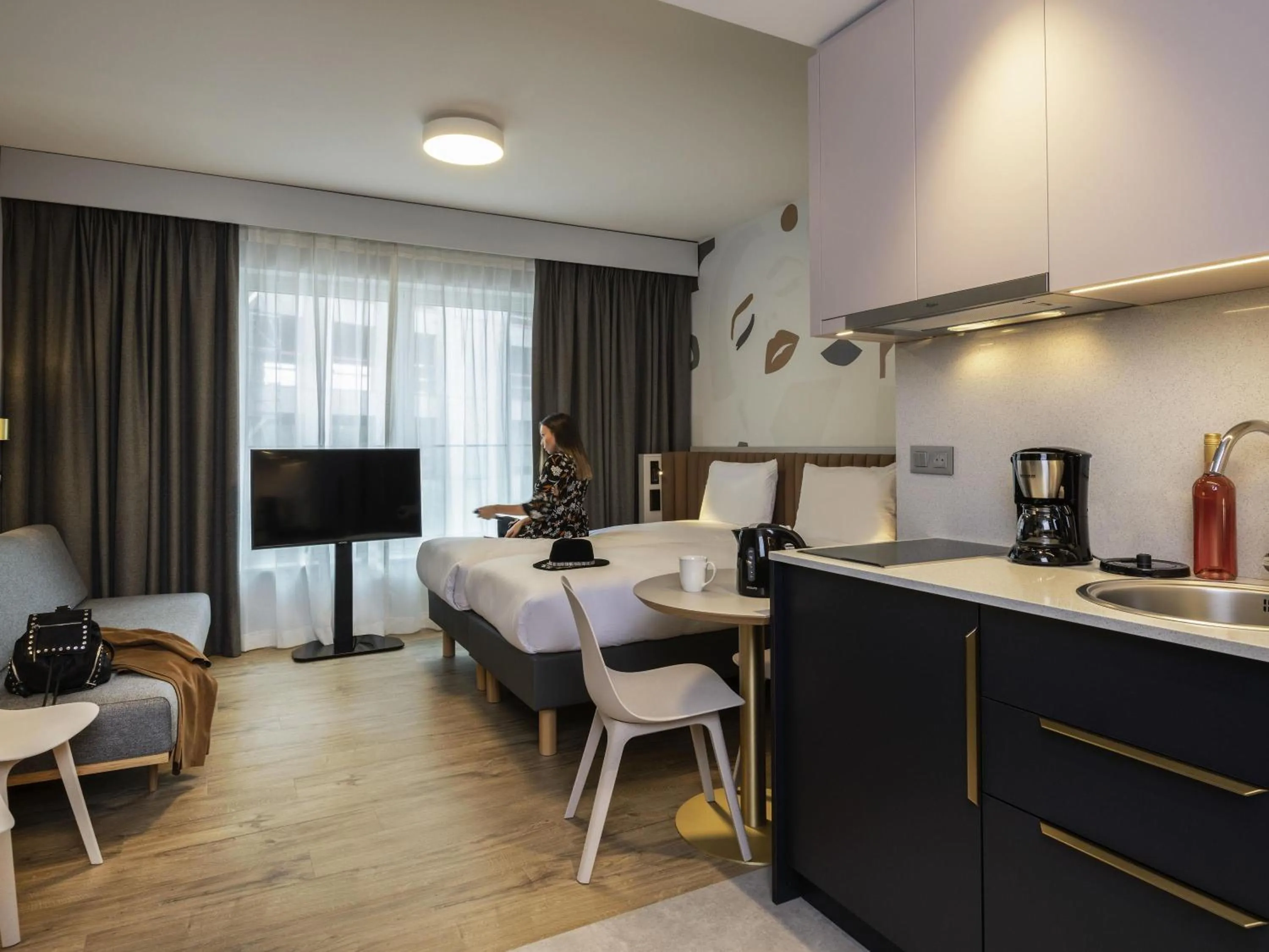 Bedroom, Bed in Adagio access Brussels Delta