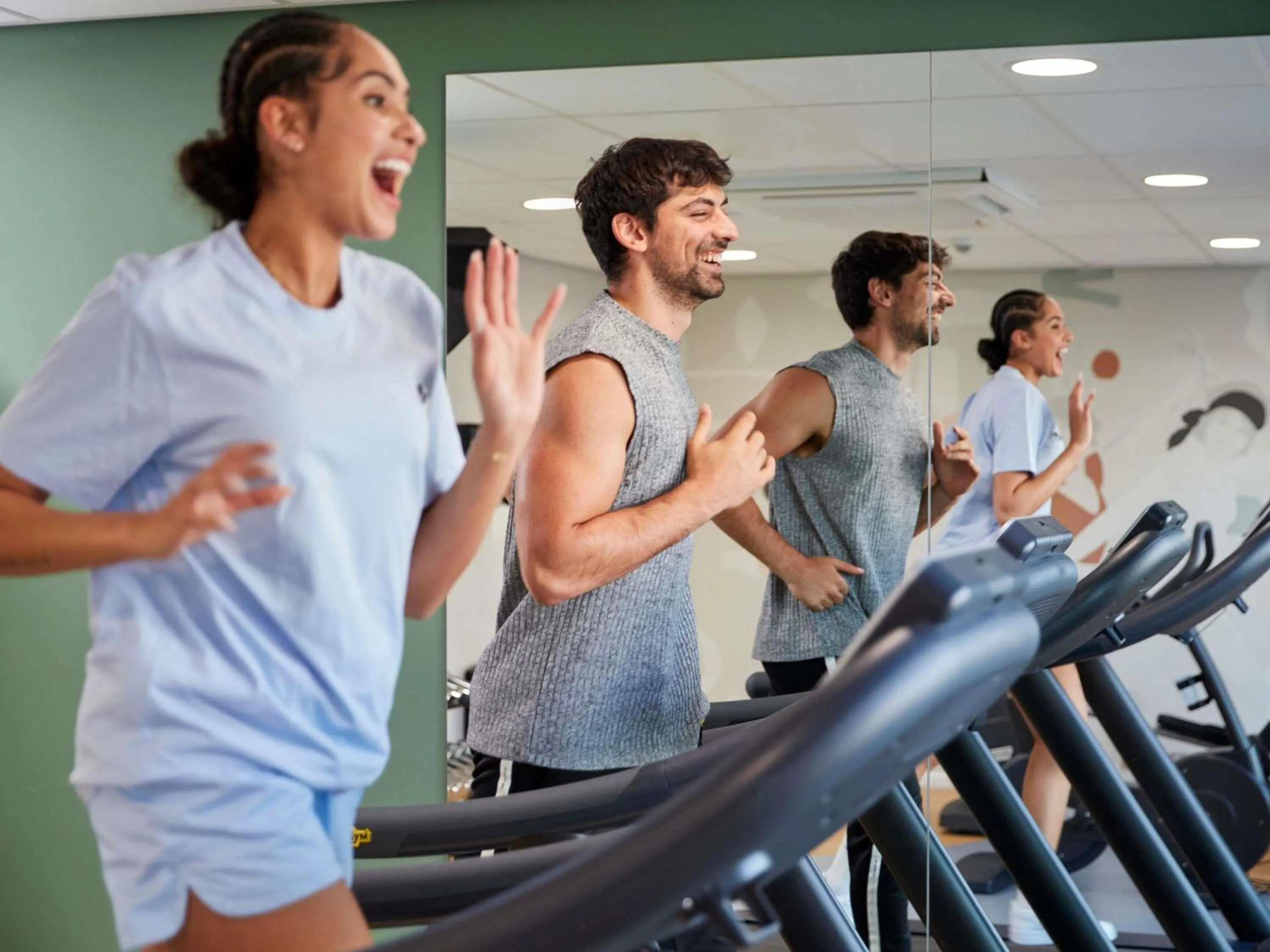 Fitness centre/facilities in Adagio access Brussels Delta