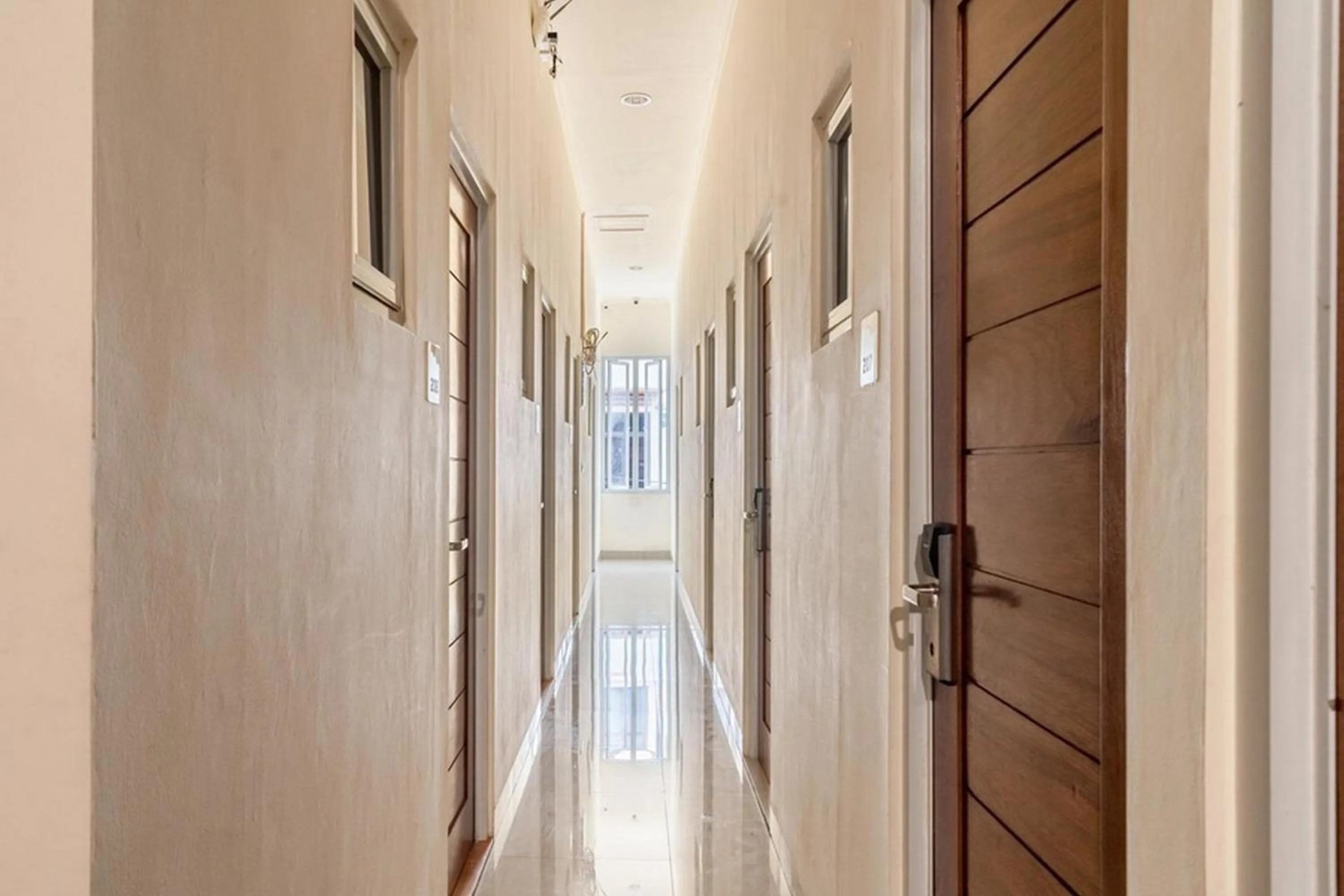 Facade/entrance in RedDoorz Hostel near LTC Glodok