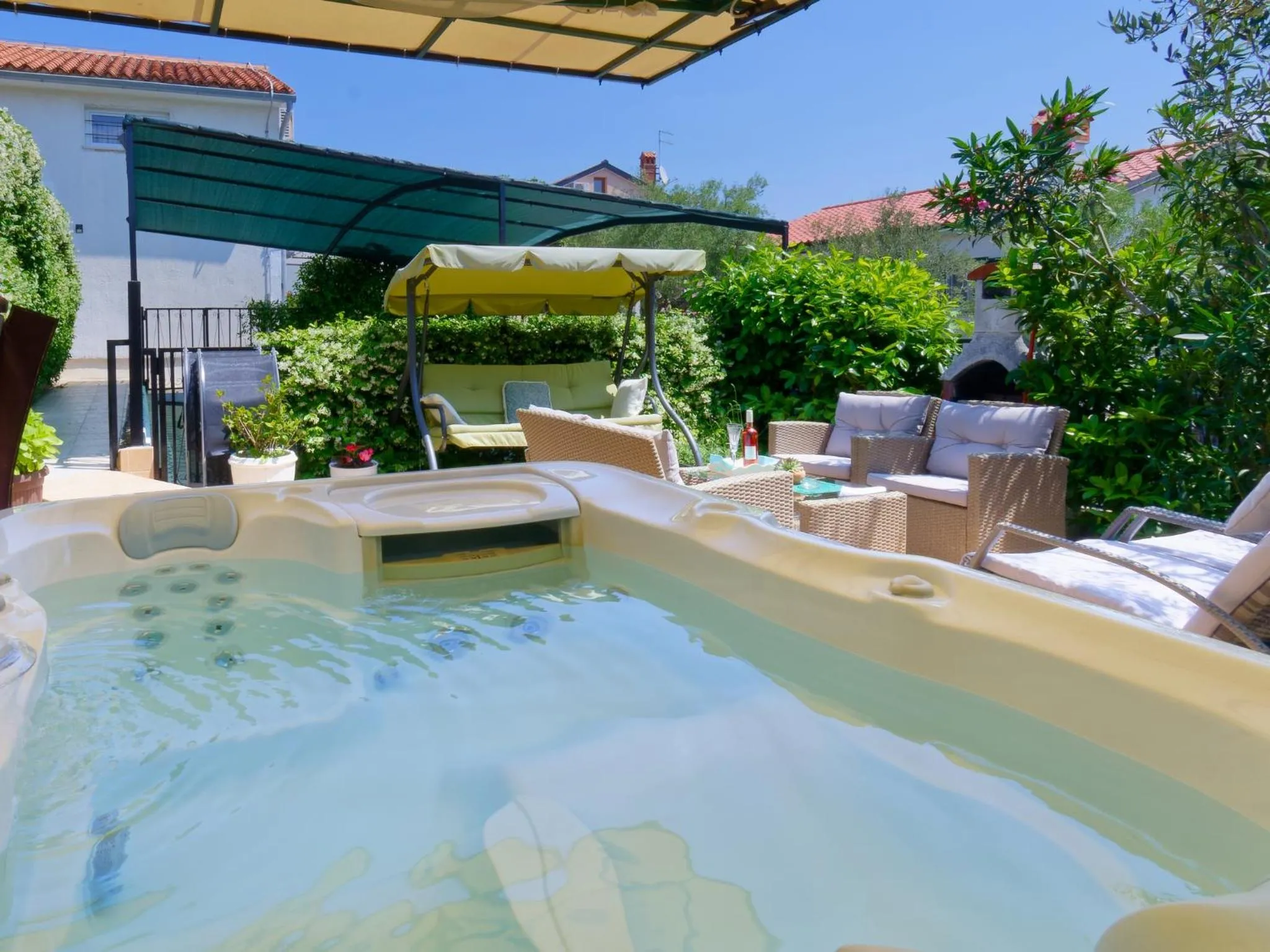 Hot Tub in Holiday Home Nevena by Rent Istria