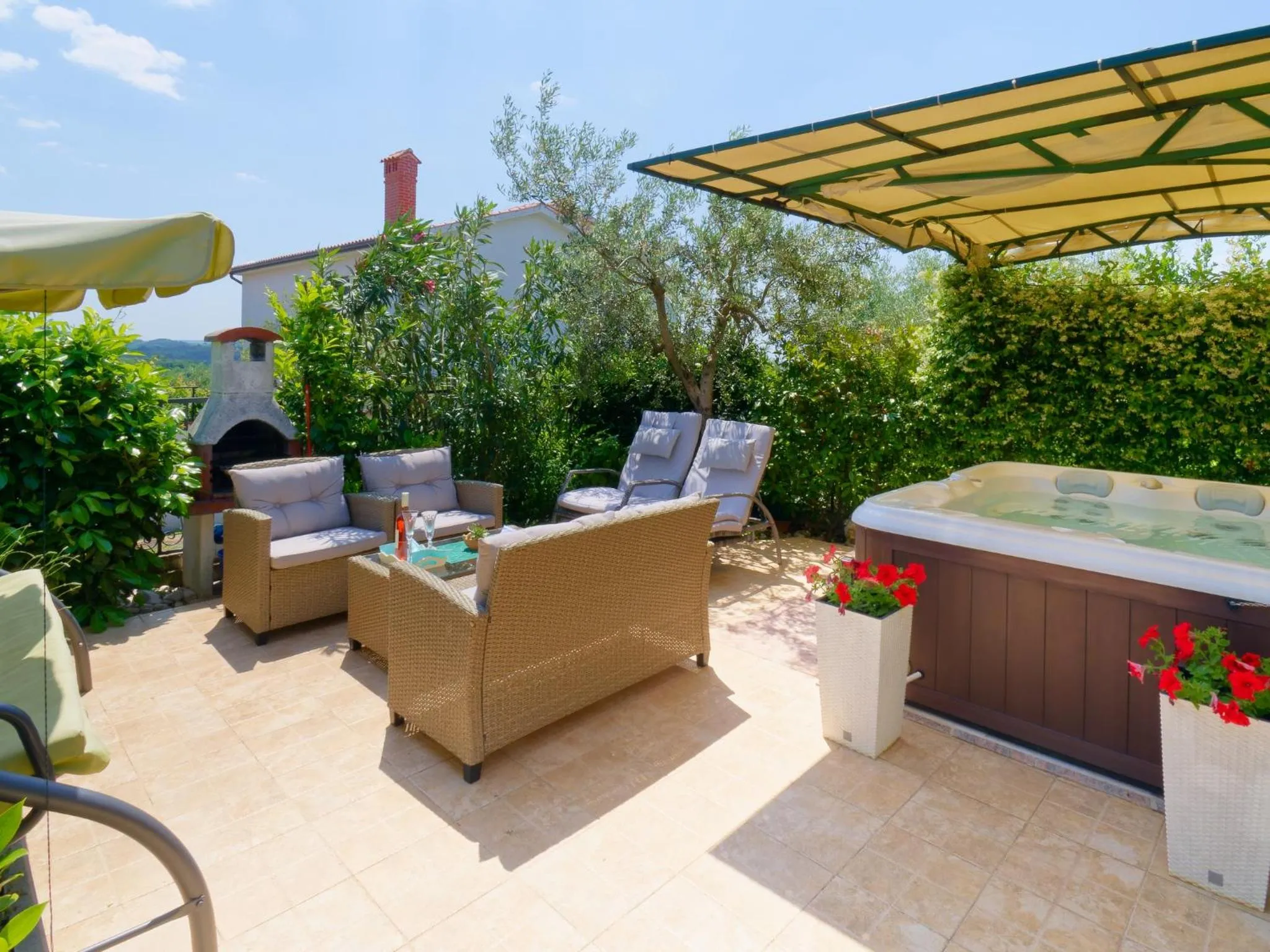 Hot Tub in Holiday Home Nevena by Rent Istria