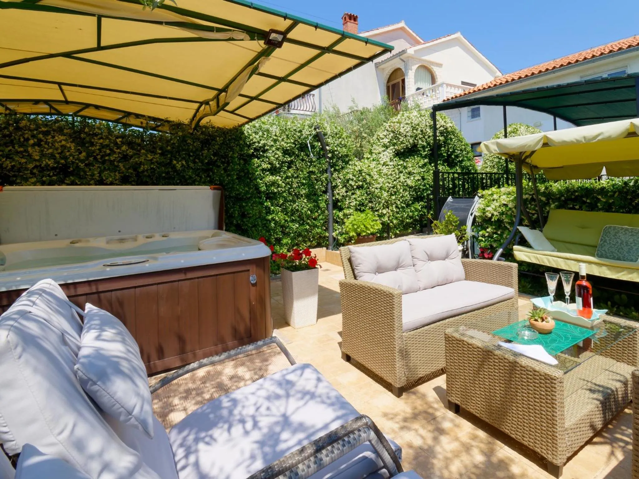 Garden in Holiday Home Nevena by Rent Istria
