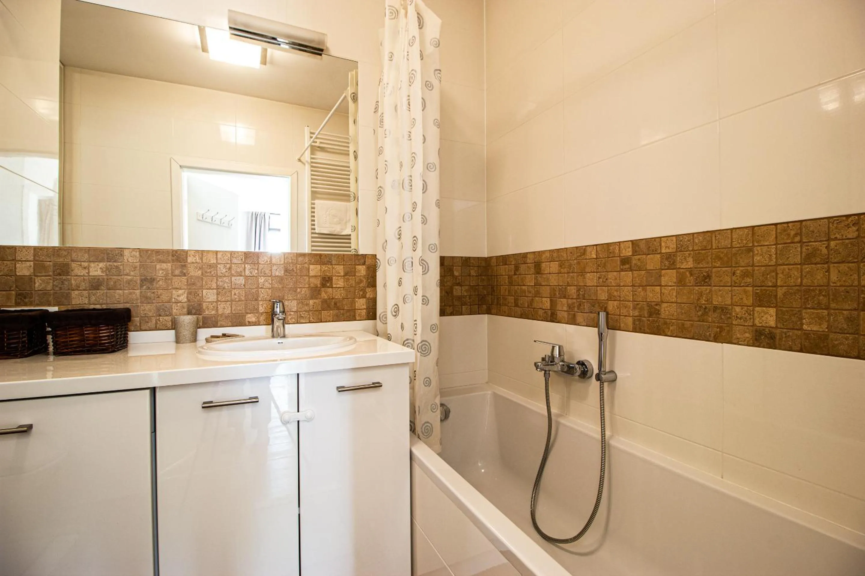 Bathroom in Krasińskiego Żoliborz Stylish Apartment by BookingHost