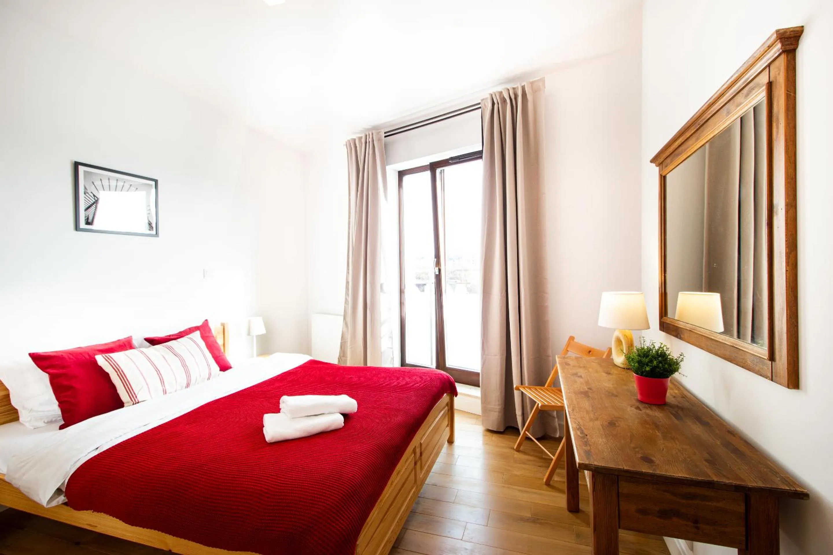 Bedroom, Bed in Krasińskiego Żoliborz Stylish Apartment by BookingHost