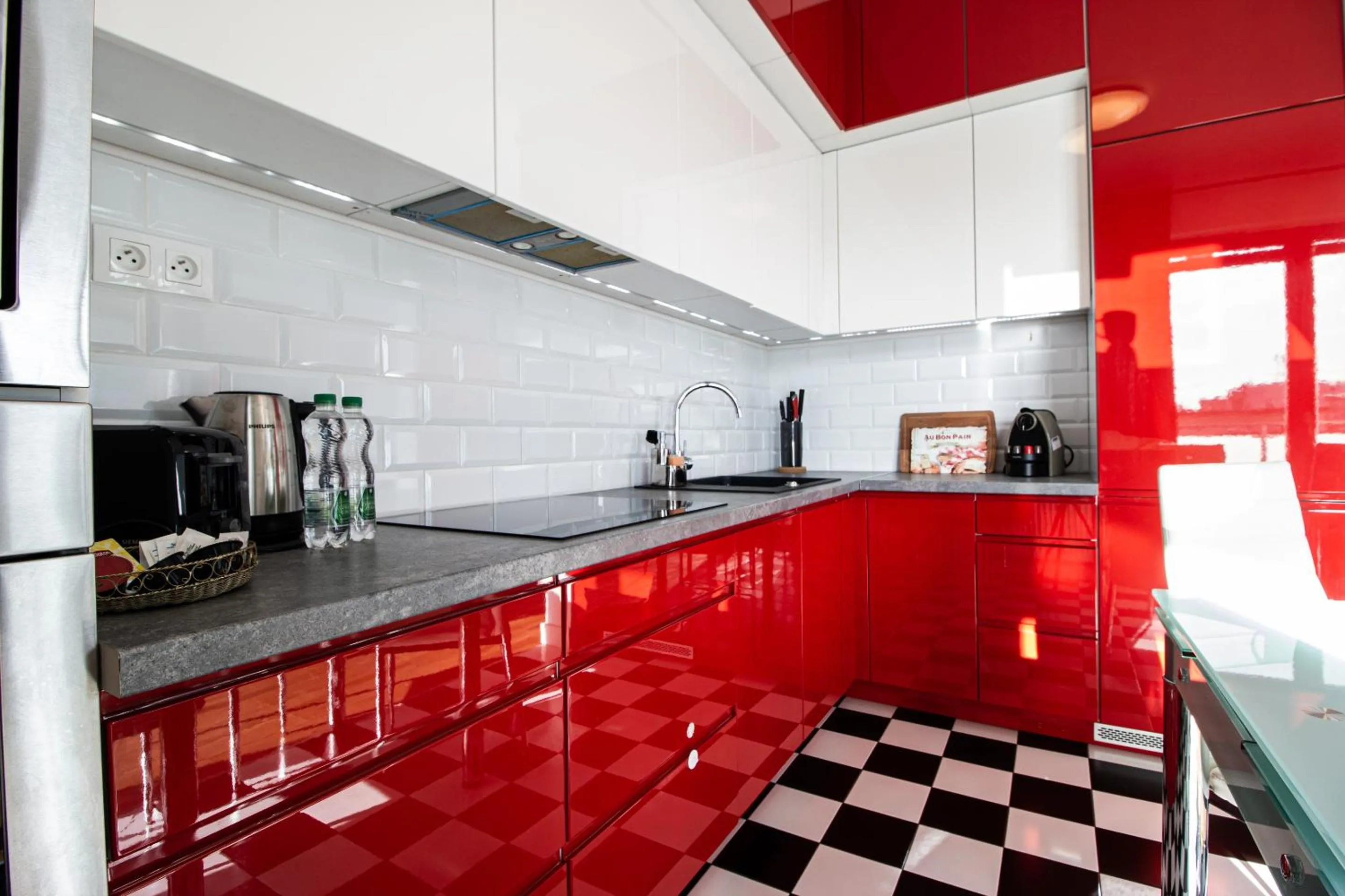Coffee/tea facilities in Krasińskiego Żoliborz Stylish Apartment by BookingHost