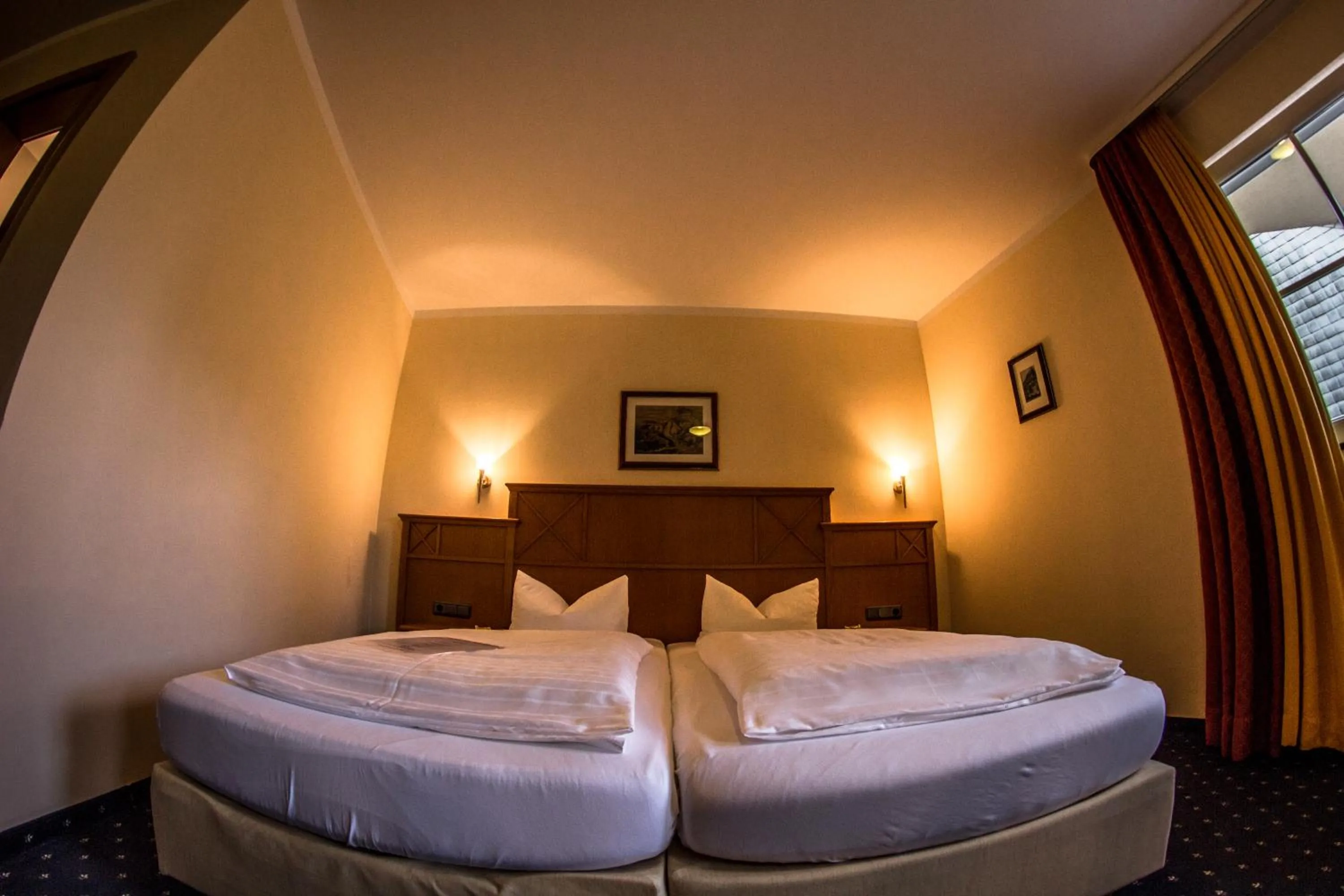 Photo of the whole room, Bed in Hotel Blaue Ecke