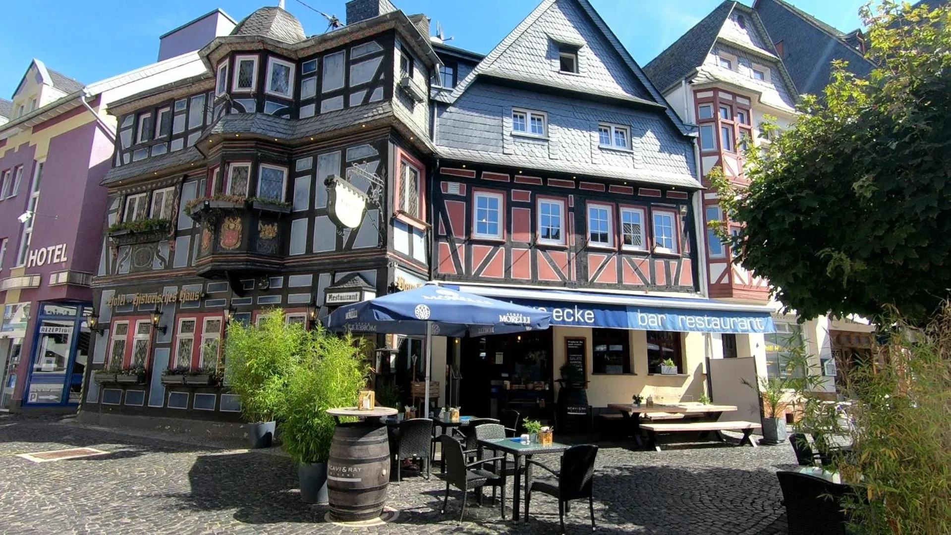 Property building in Hotel Blaue Ecke