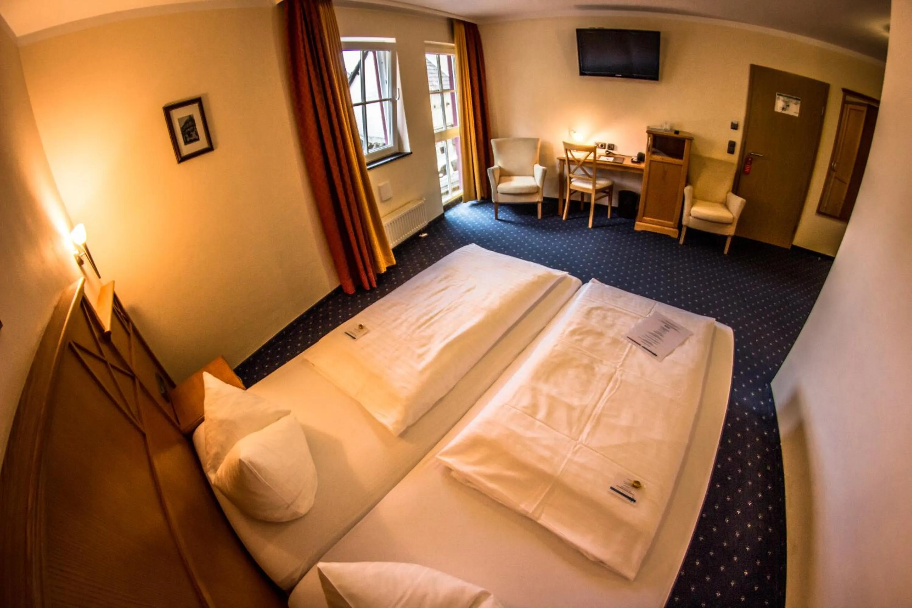Photo of the whole room, Bed in Hotel Blaue Ecke